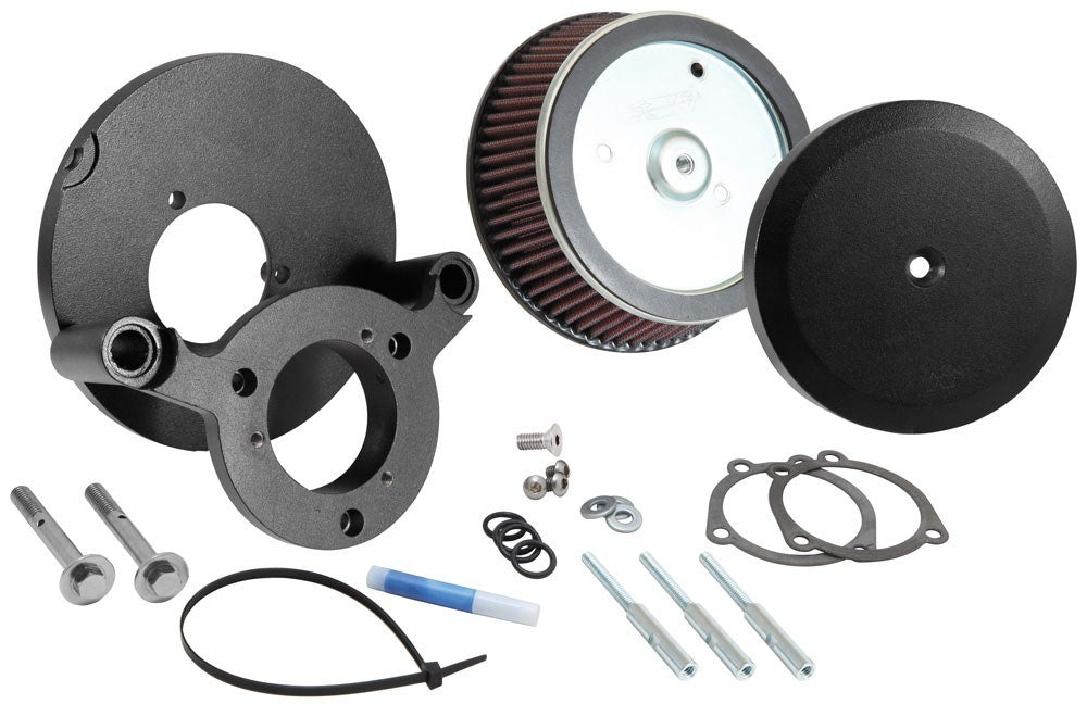 K&N Engineering K&N 99+ Harley Davidson Street Metal Intake System - Hammer Black RK-3933B