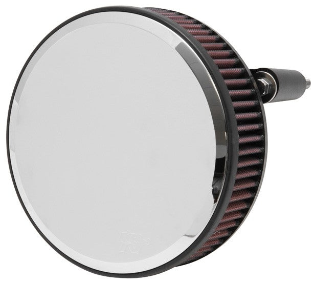 K&N Engineering K&N Street Round Metal Intake System - Harley Davidson - Red Filter 6-8 Size 2.4in In Dia 2.5in H RK-3934
