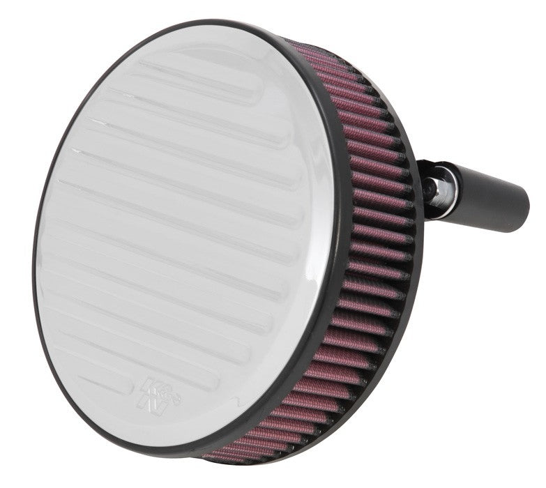 K&N Engineering K&N Street Metal Intake System for Harley Davidson - Color (Red) - Style (Round) - Size (6-9 - Torch RK-3936