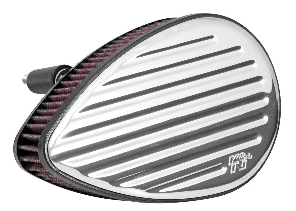 K&N Engineering K&N Street Metal Intake System for Harley Davidson - Color (Red) - Style (Round) - Size (9-11 Flux) RK-3937