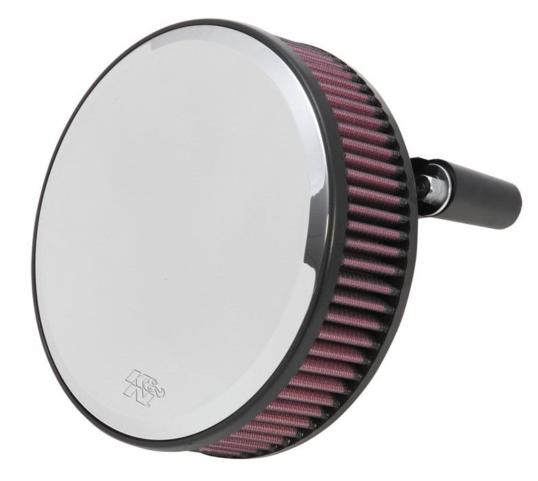 K&N Engineering K&N Street Metal Intake System for Harley Davidson - Color (Red) - Style (Round) - Size (6-9) - Weld RK-3938