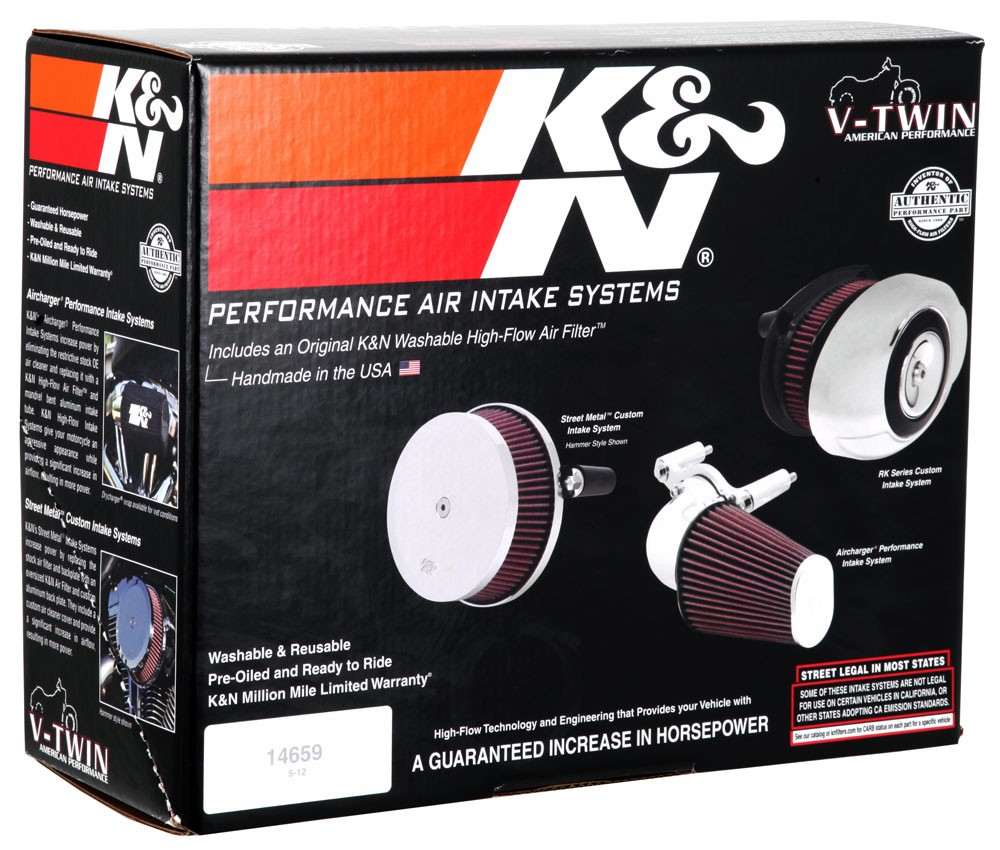 K&N Engineering K&N 14-15 Harley Davidson Touring Models Custom Assembly Intake System RK-3941