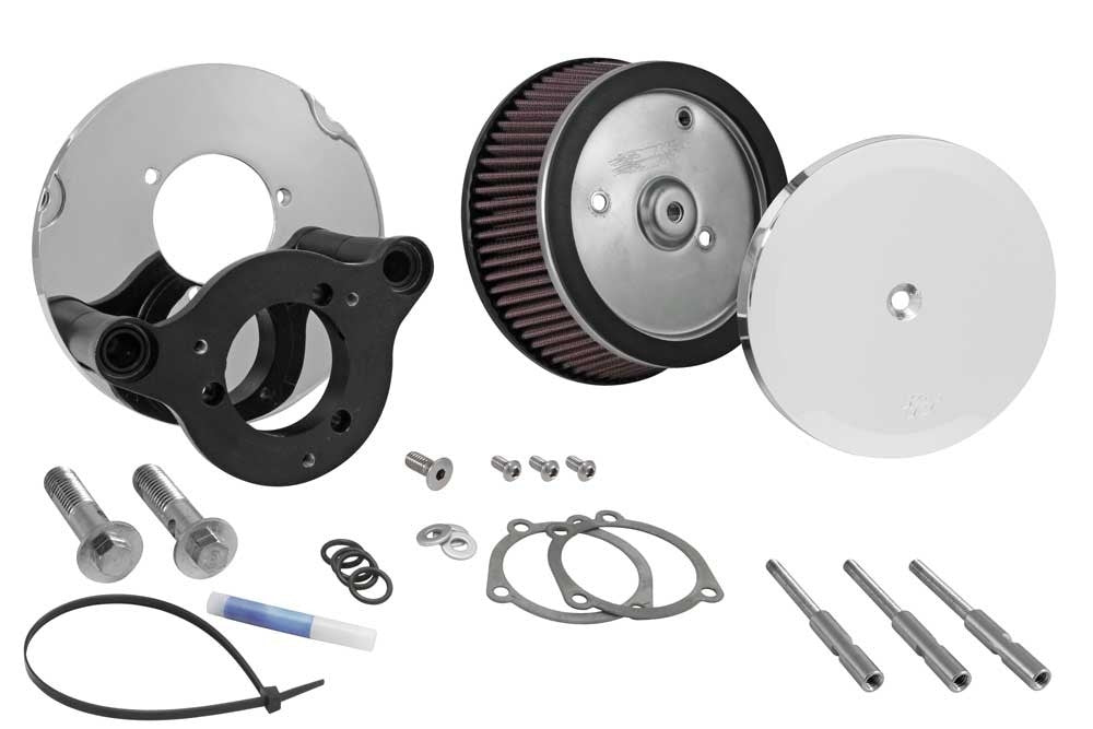 K&N Engineering K&N Street Metal Intake System Hammer Chrome for Harley Davidson RK-3945