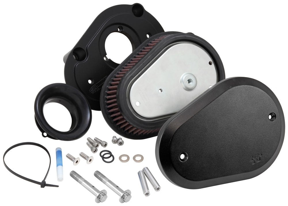 K&N Engineering K&N 08-15 Harley Davidson Street Metal High Flow Performance Intake Kit - Black RK-3947B