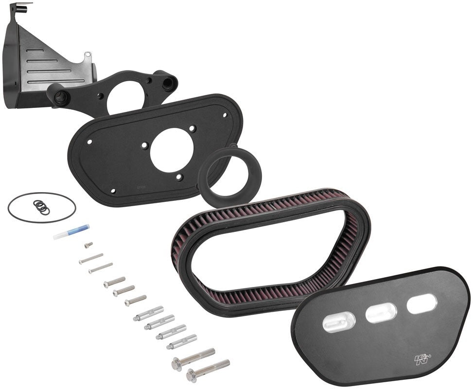 K&N Engineering K&N Street Metal Intake System - Big 8 Black for Harley Davidson RK-3948B