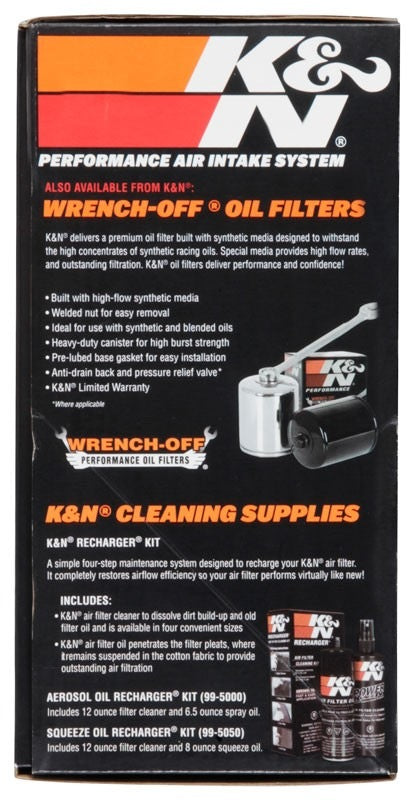 K&N Engineering K&N Street Metal Intake System Side Draft Touring Silver Intake System-Harley Davidson RK-3952S