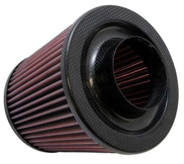 K&N Engineering K&N Universal Air Filter with Carbon Fiber Top & Base-6in Base OD x 5in Top OD x 6in H RP-5044