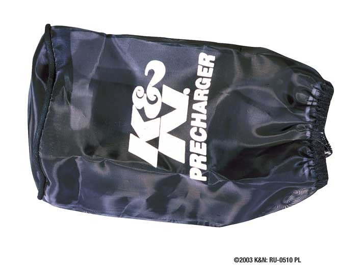 K&N Engineering K&N Round Straight - Black - 3.5in ID x 5in H - Precharger Air Filter Wrap Blue RU-0510PK