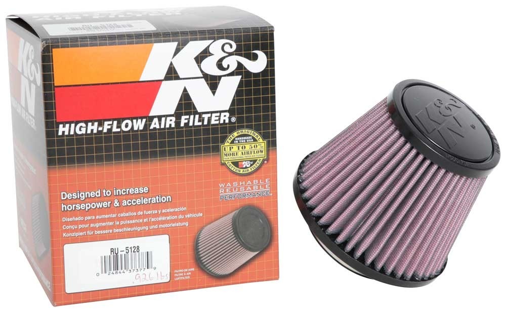 K&N Engineering K&N Universal Tapered Filter 2.75in Flange ID x 5.0625in Base OD x 3.5in Top OD x 4in Height RU-5128