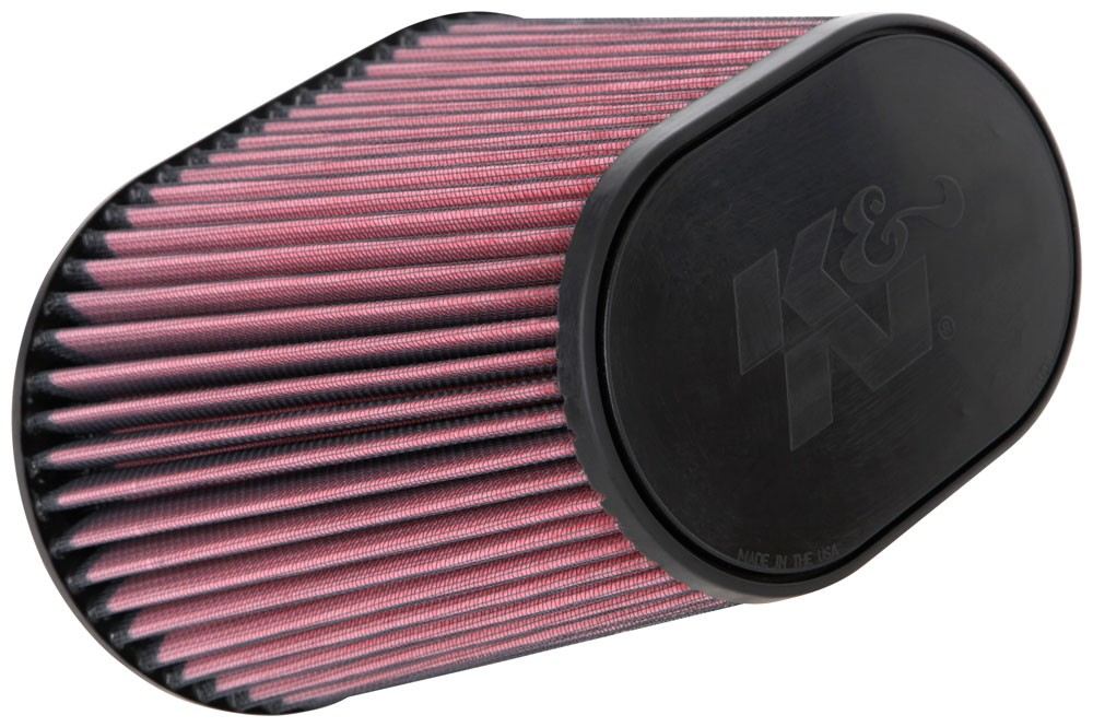 K&N Engineering K&N Universal Clamp-On Air Filter 7in x 5-3/16in Flange 10in x 6-1/4in B 6-3/4in x 4-1/2in T 8in H RU-5292