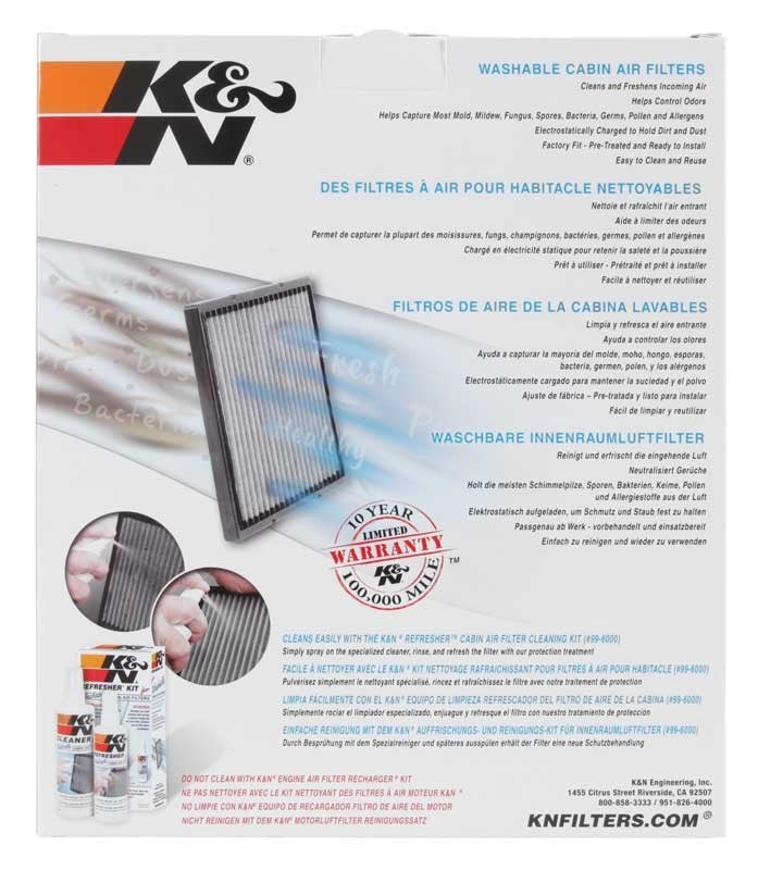 K&N Engineering K&N 09-16 Hyundai Genesis Cabin Air Filter VF2061