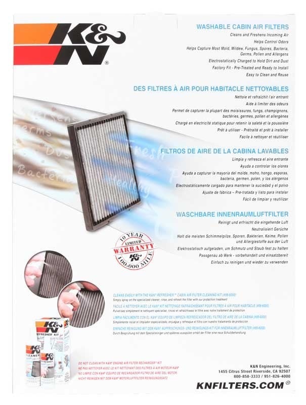 K&N Engineering K&N 03-06 Edd AMG 5.5L V8 Cabin Air Filter VF4001
