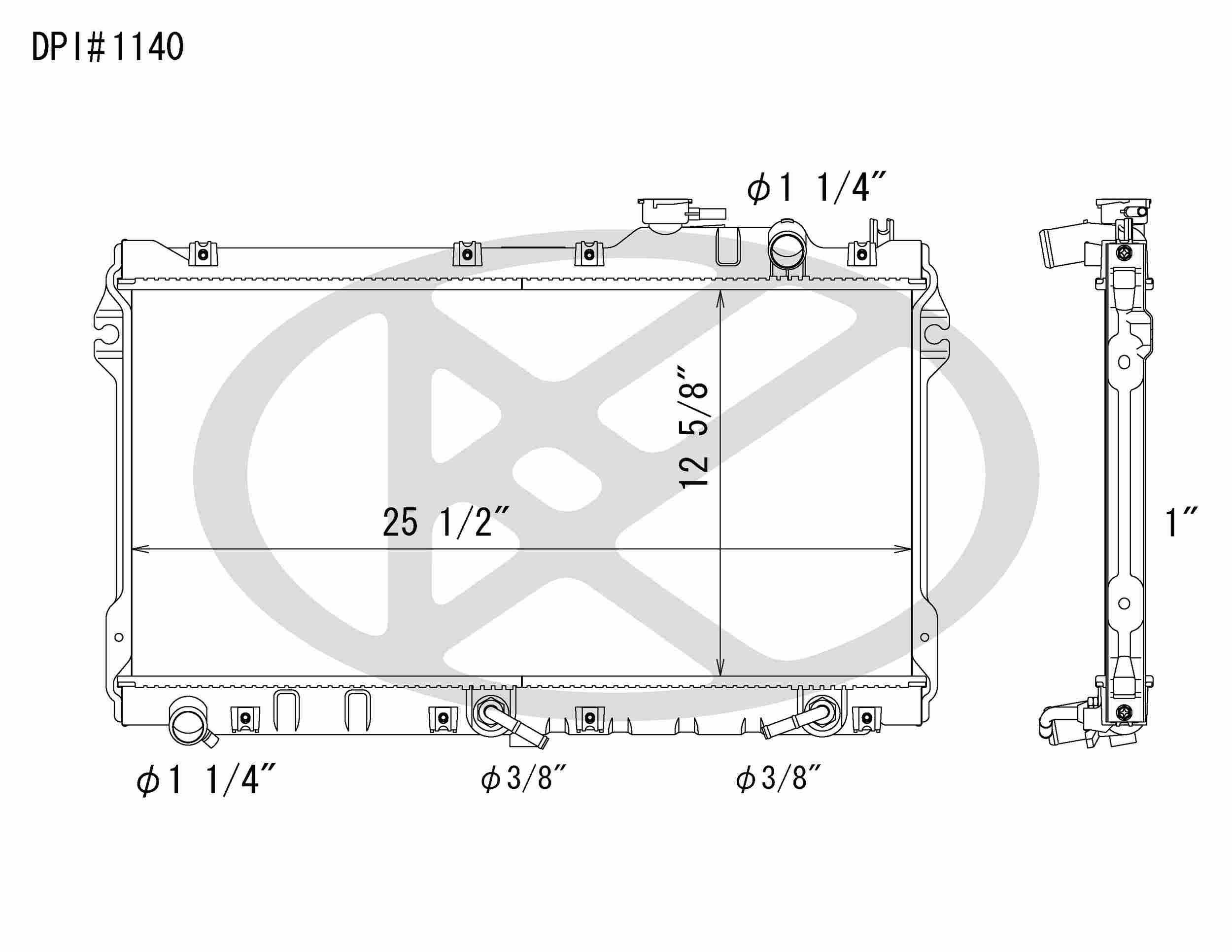 Koyorad OEM Replacement Radiator NA Mazda Miata 1.6L 89-93 AT