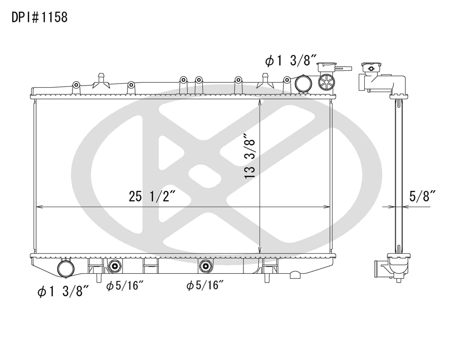 Koyorad OEM Replacement Radiator Infiniti G20 2.0L I4 AT 91-96
