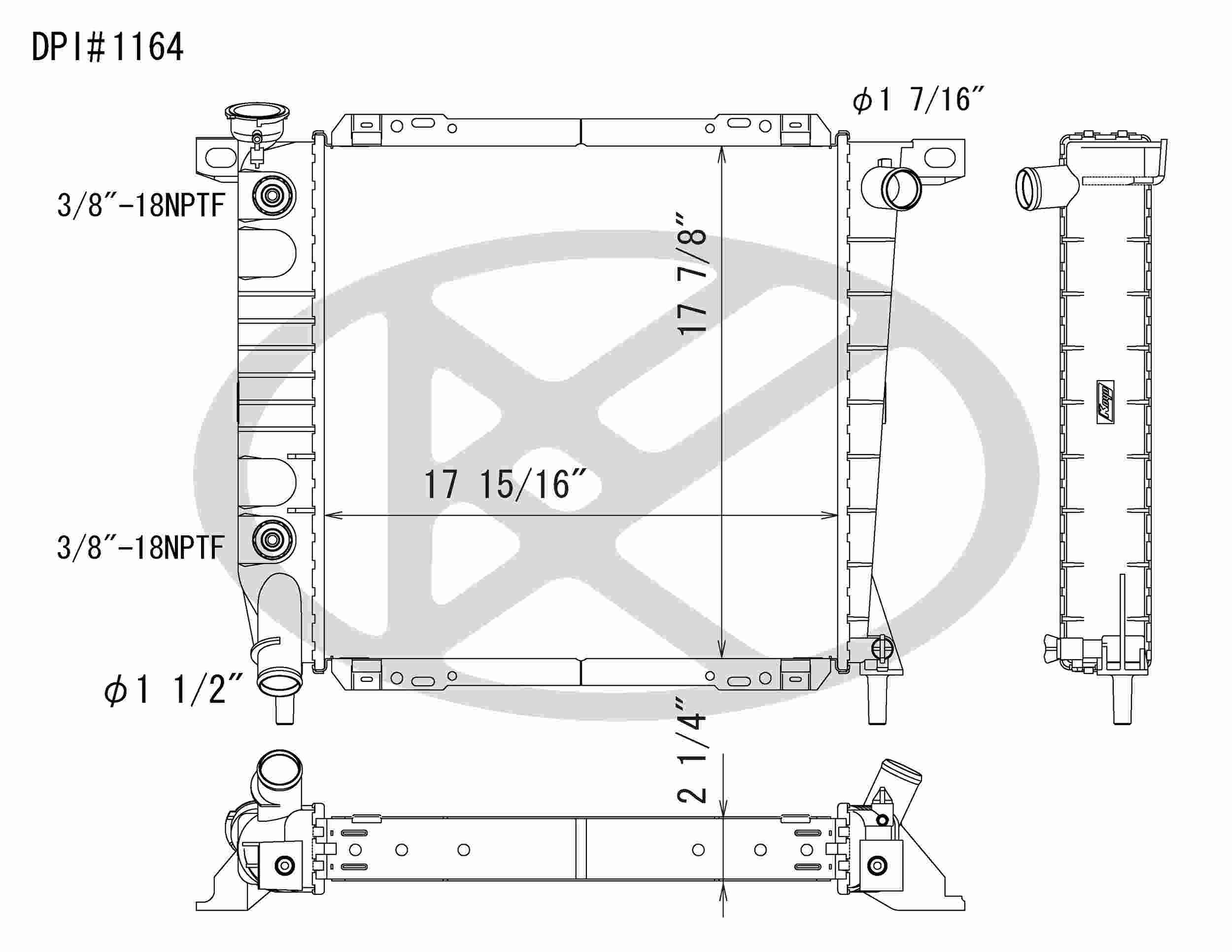Koyorad OEM Replacement Radiator Ford Explorer 4.0L V6 AT 91-94