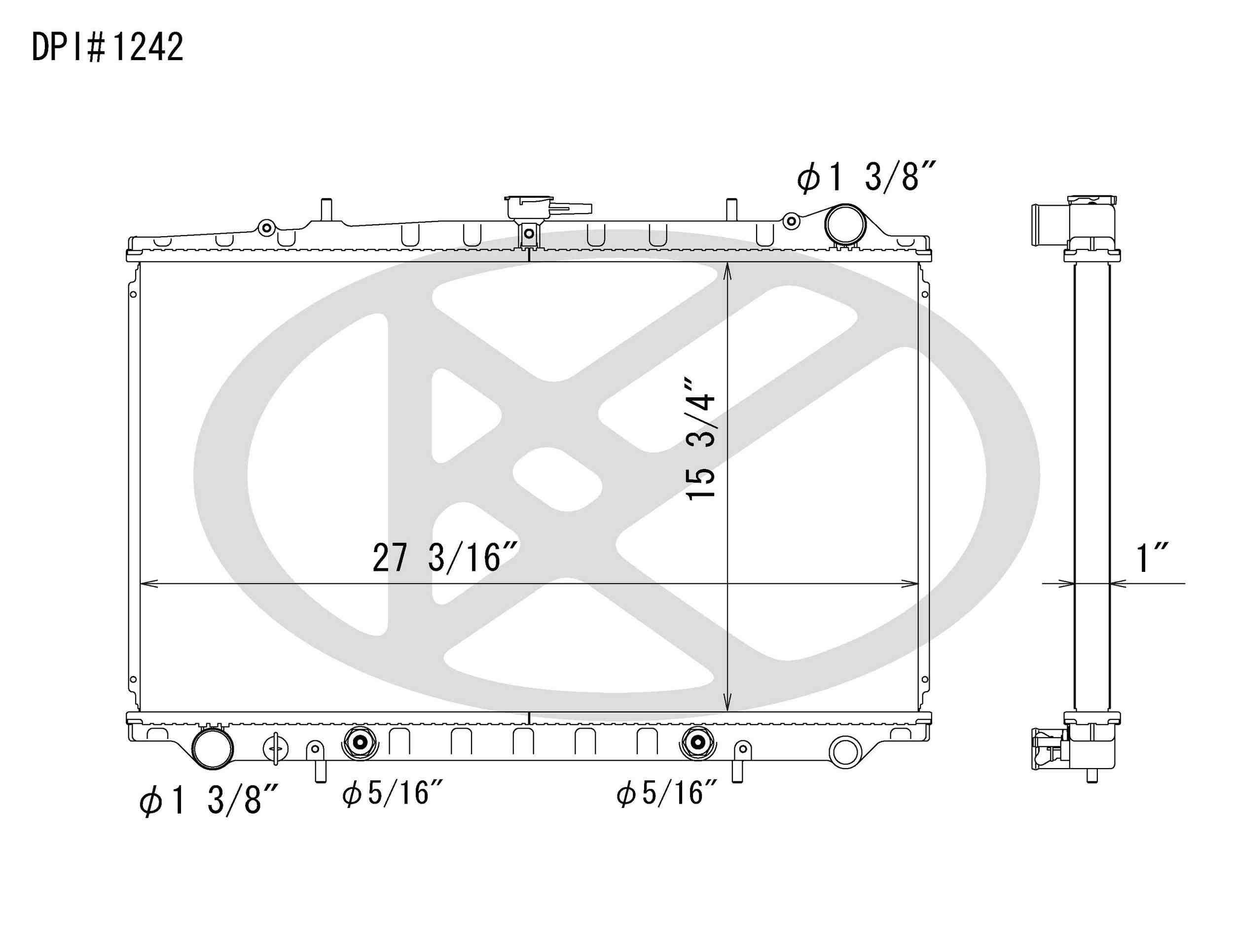 Koyorad OEM Replacement Radiator Nissan Maxima 3.0L V6 AT 89-94