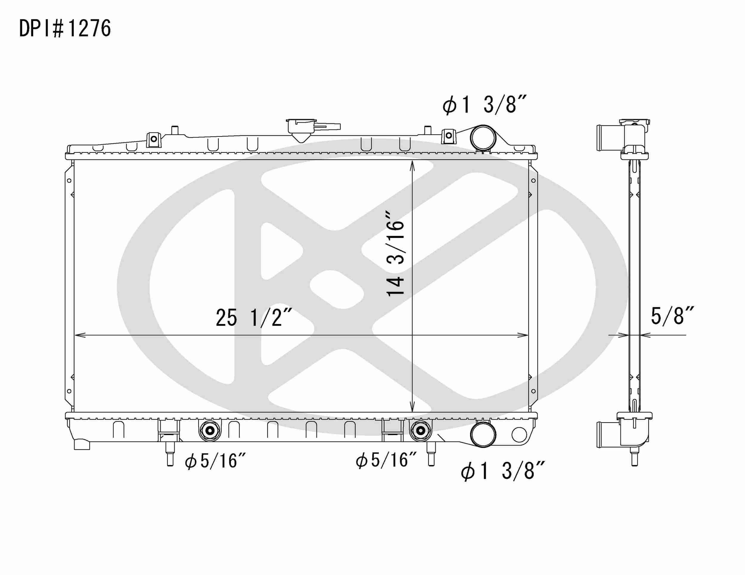 Koyorad OE Plastic Tank Aluminum Radiator - Nissan KA24DE 240sx 91-94