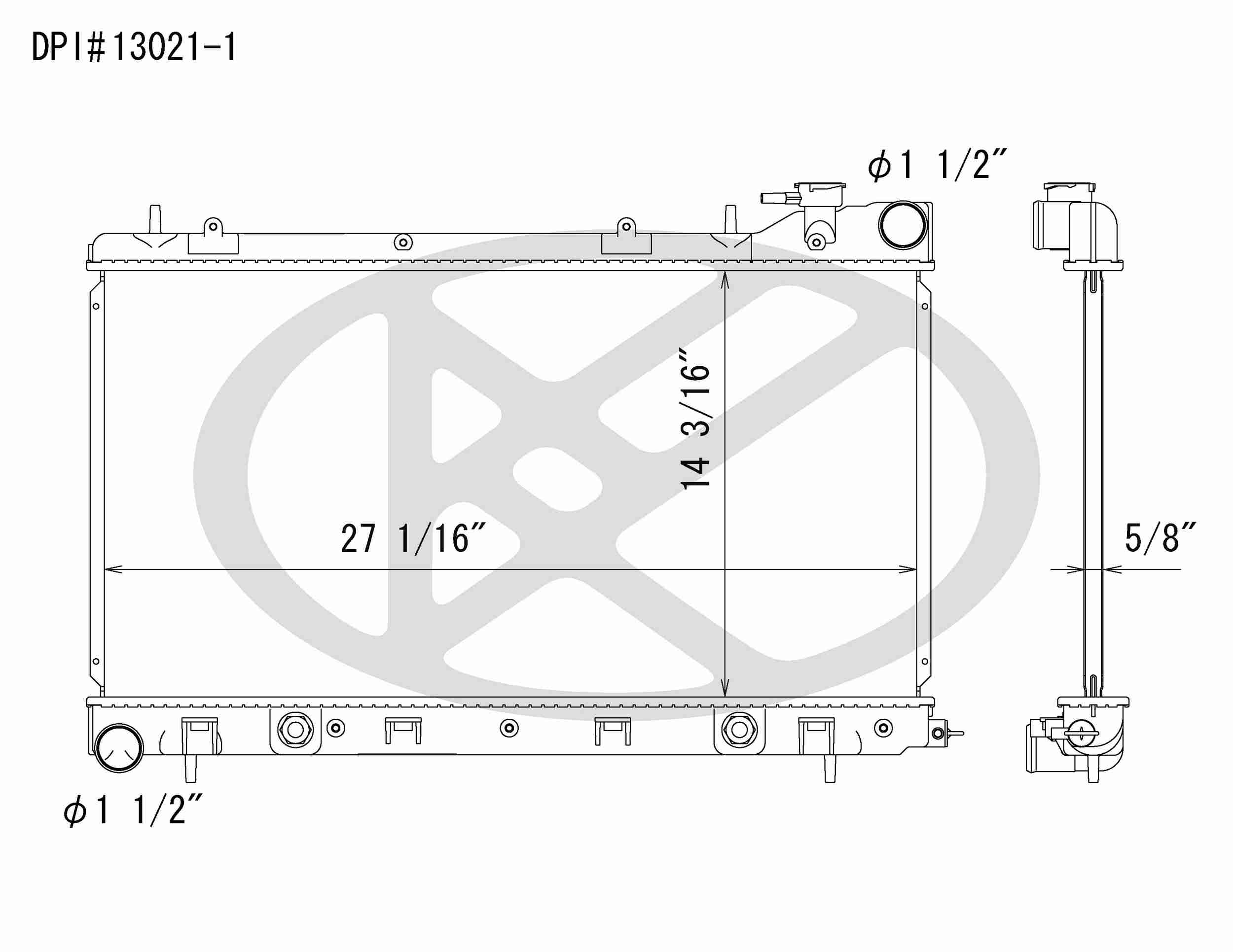 Koyorad OEM Replacement Radiator Subaru Forester 2.5L H4 MT 03-08