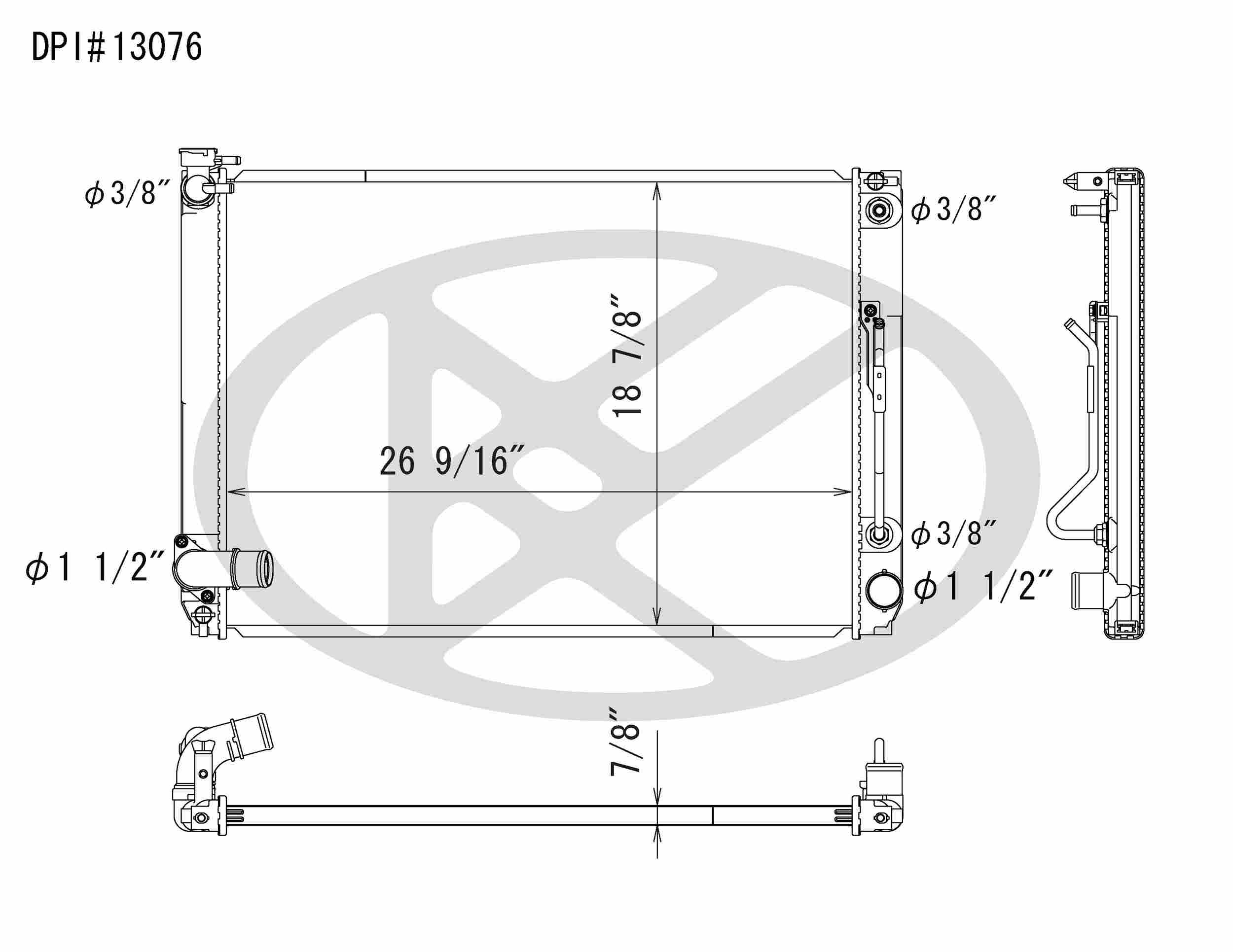 Koyorad OEM Replacement Radiator Toyota Sienna 3.3L V6 AT 07-10