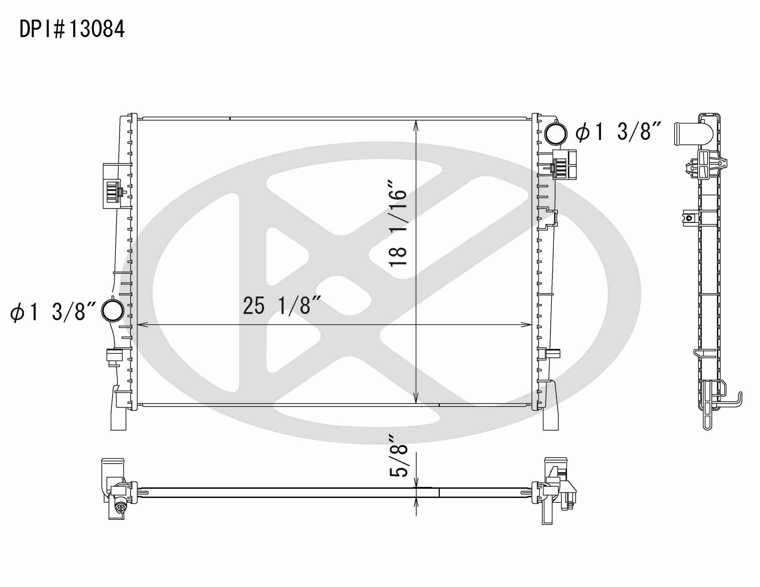 Koyorad OEM Replacement Radiator Dodge Journey 2.4L I4 AT 09-11
