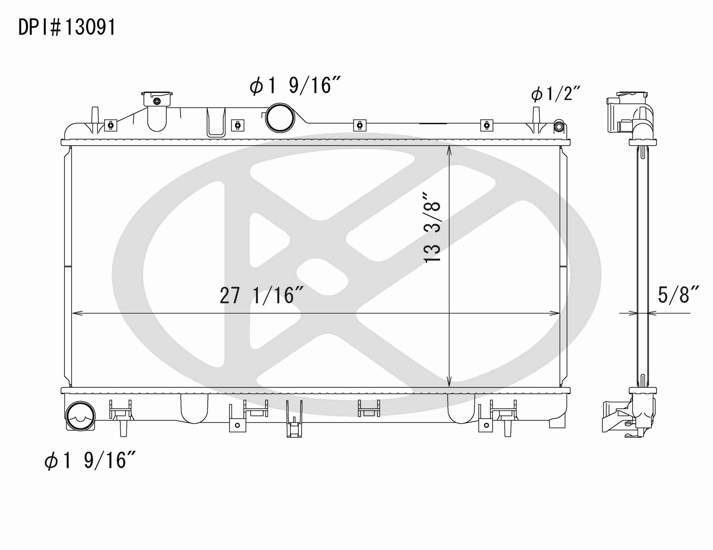 Koyorad OEM Replacement Radiator Subaru Impreza WRX 2.5L H4 TBO MT 08-11