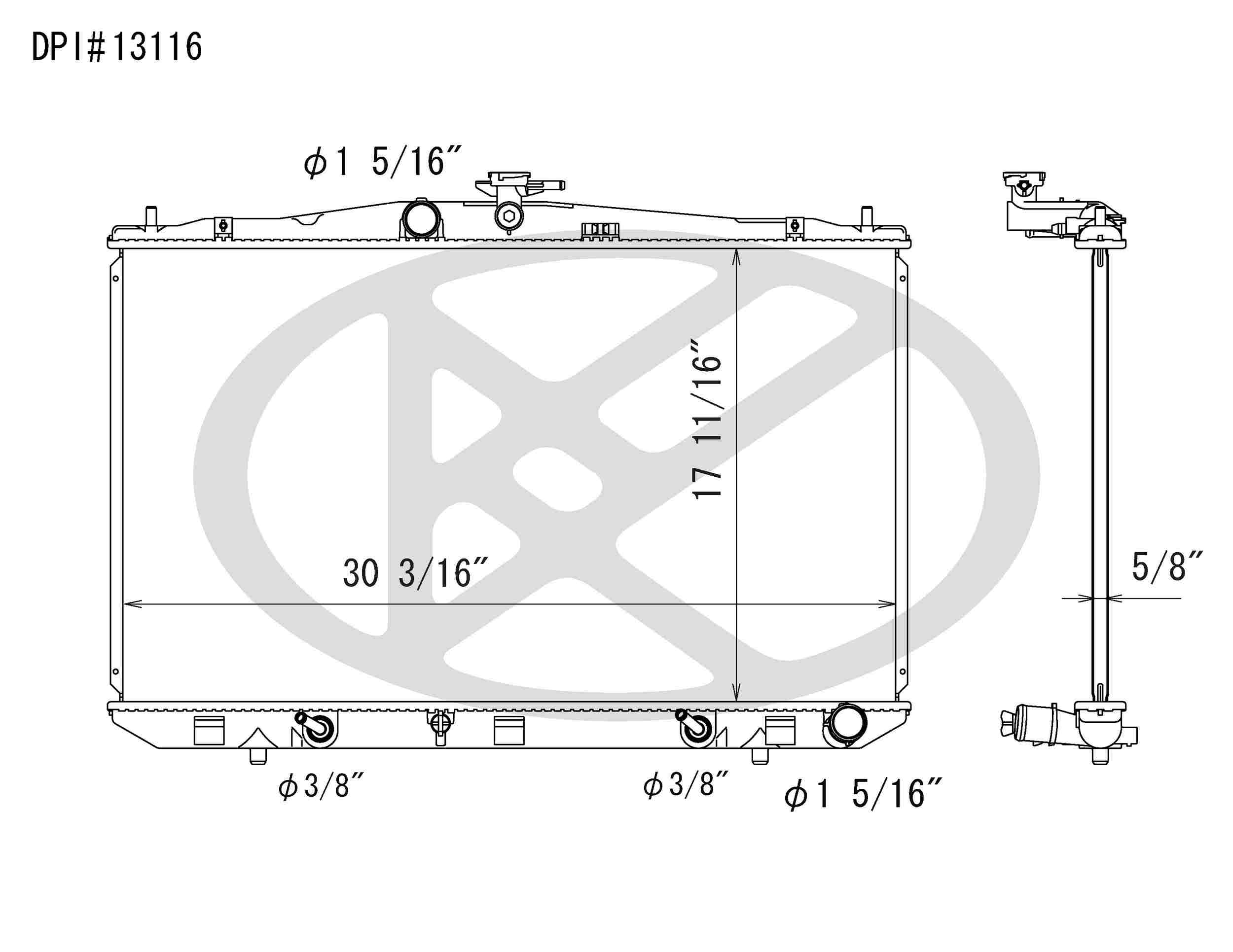 Koyorad OEM Replacement Radiator Lexus RX350 3.5L V6 AT 10-11