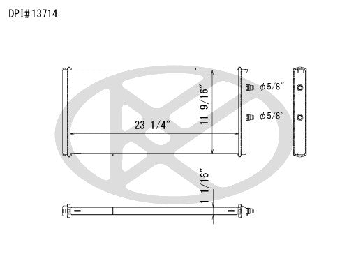 Koyorad Radiator top view frsport A13714