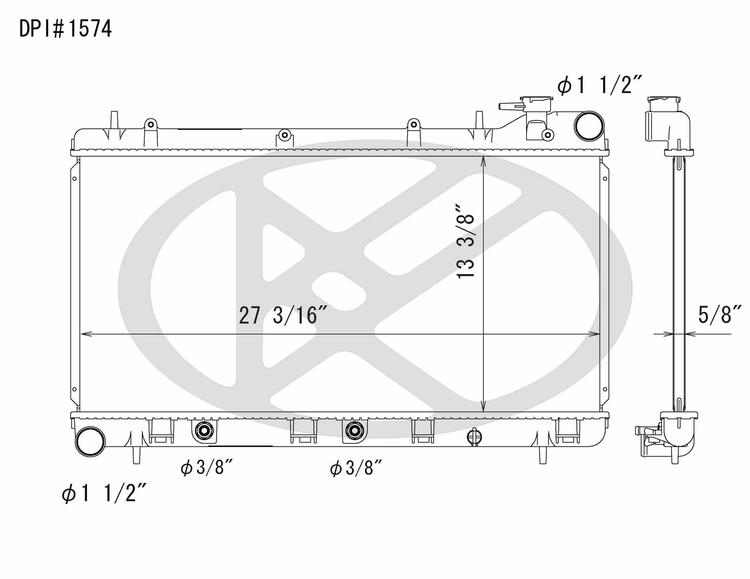 Koyorad OEM Replacement Radiator Subaru Impreza 1.8L H4 AT 93-97