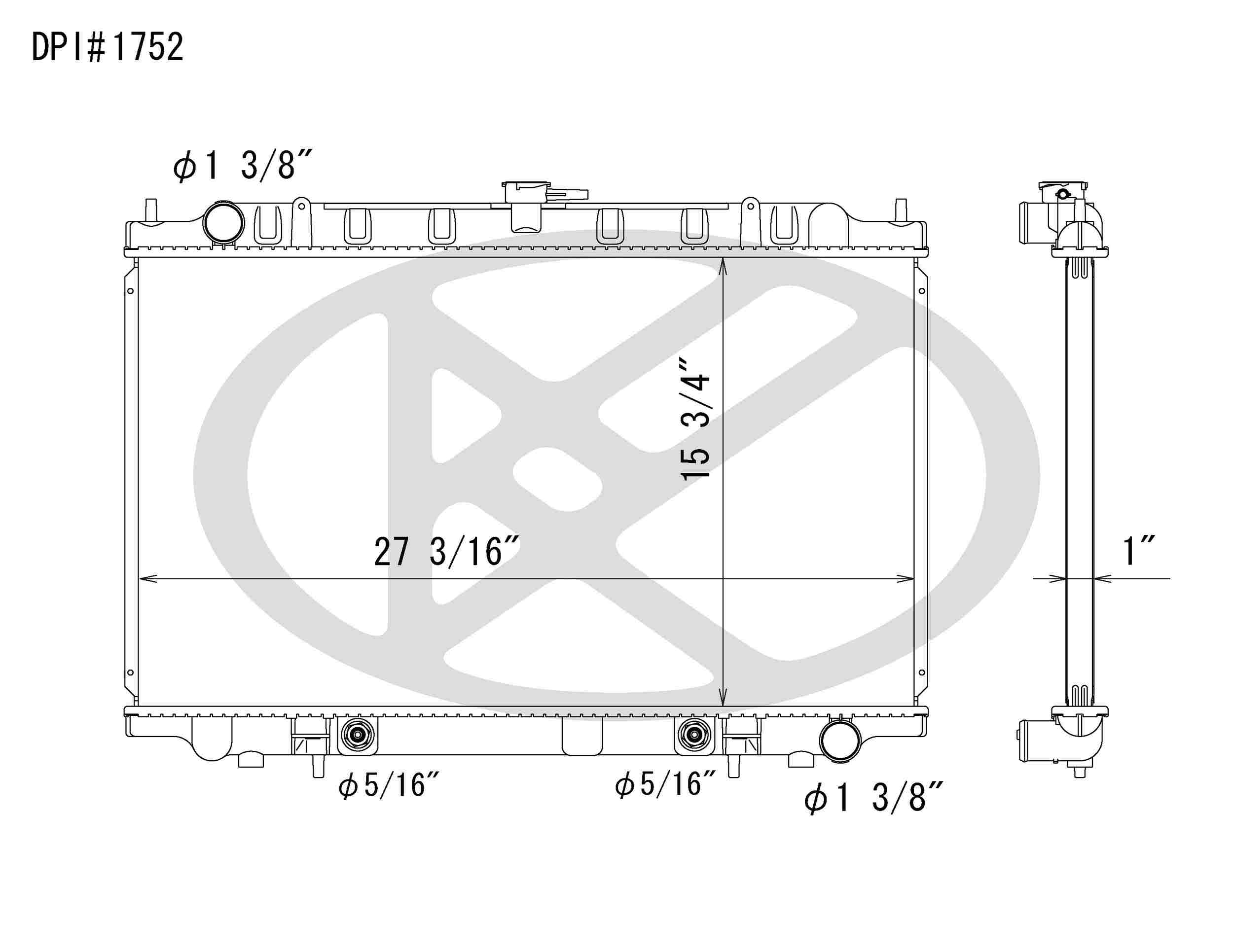 Koyorad OEM Replacement Radiator Infiniti I30 3.0L V6 AT 96-99
