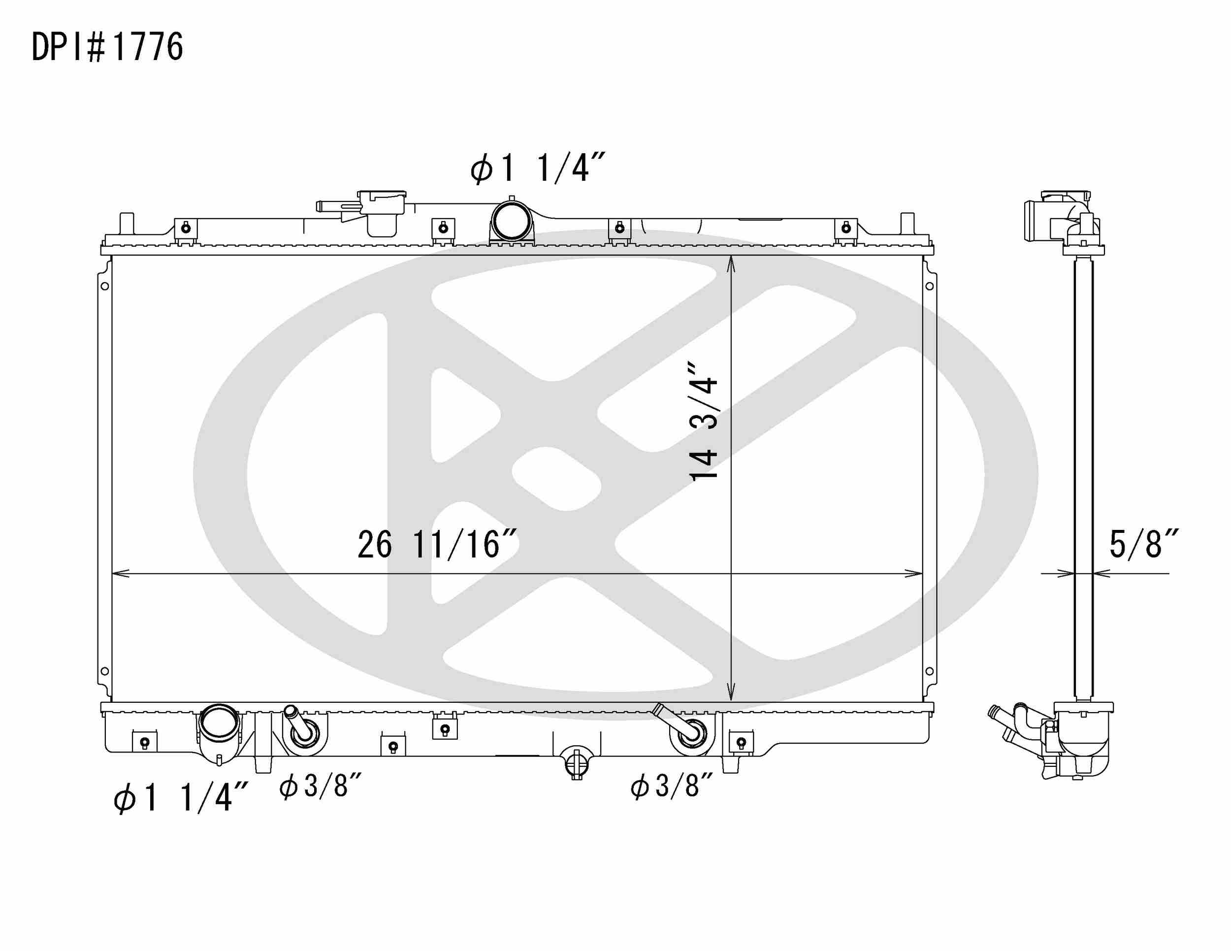 Koyorad OEM Replacement Radiator Acura CL 3.0L V6 AT 97-99
