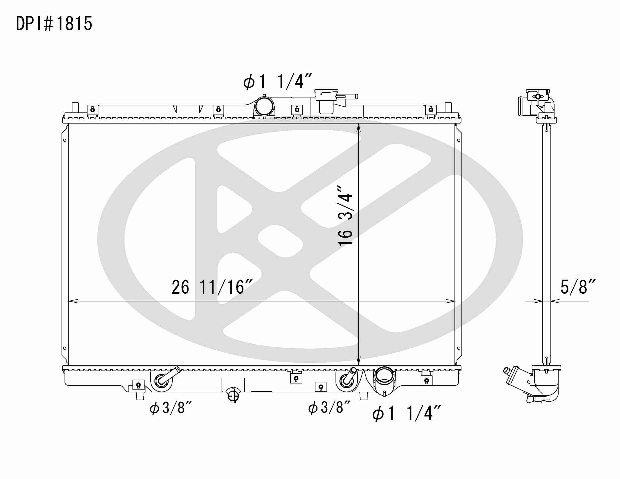 Koyorad OEM Replacement Radiator Honda Odyssey 2.2L I4 AT 95-97
