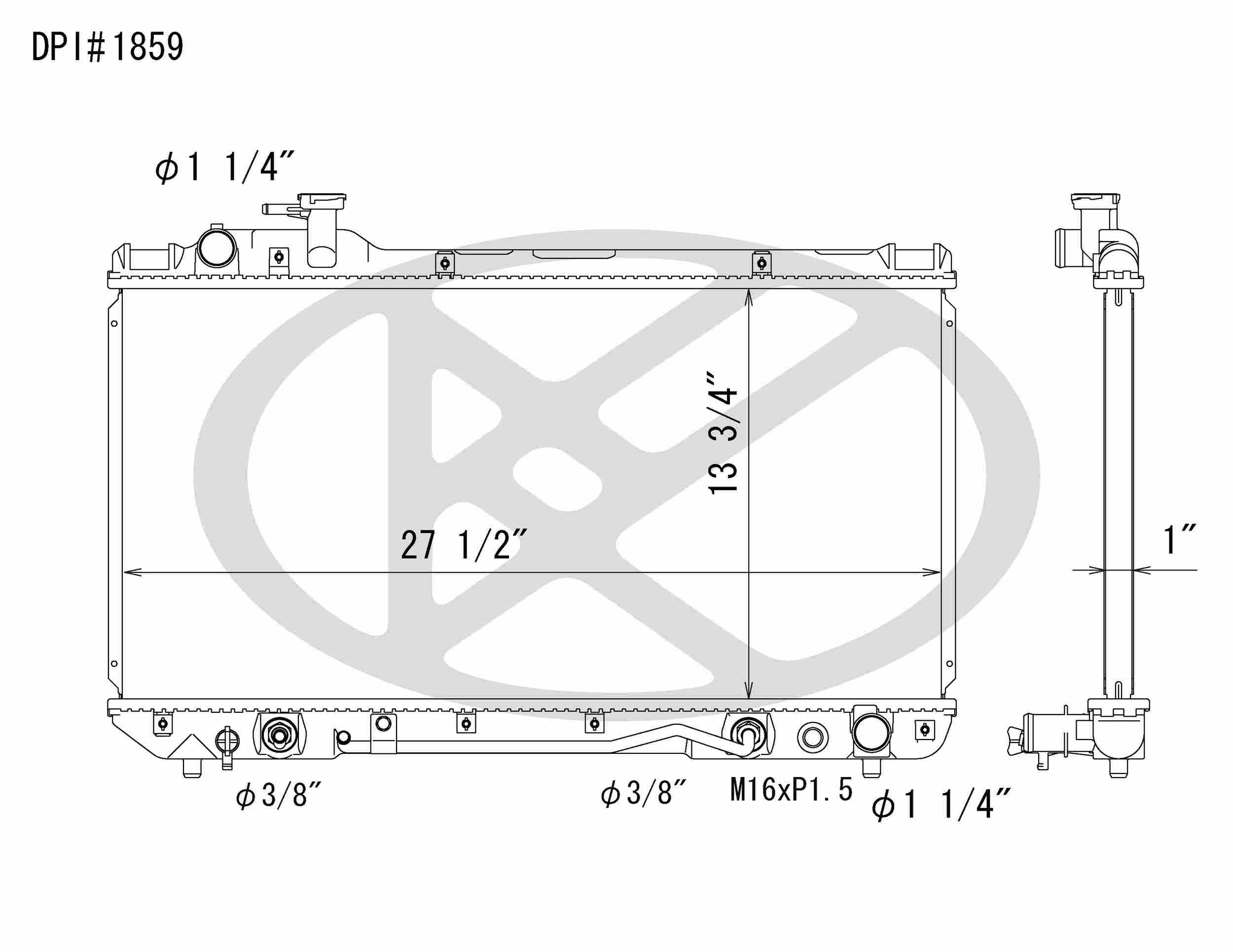 Koyorad OEM Replacement Radiator Toyota RAV4 2.0L I4 AT 96-97