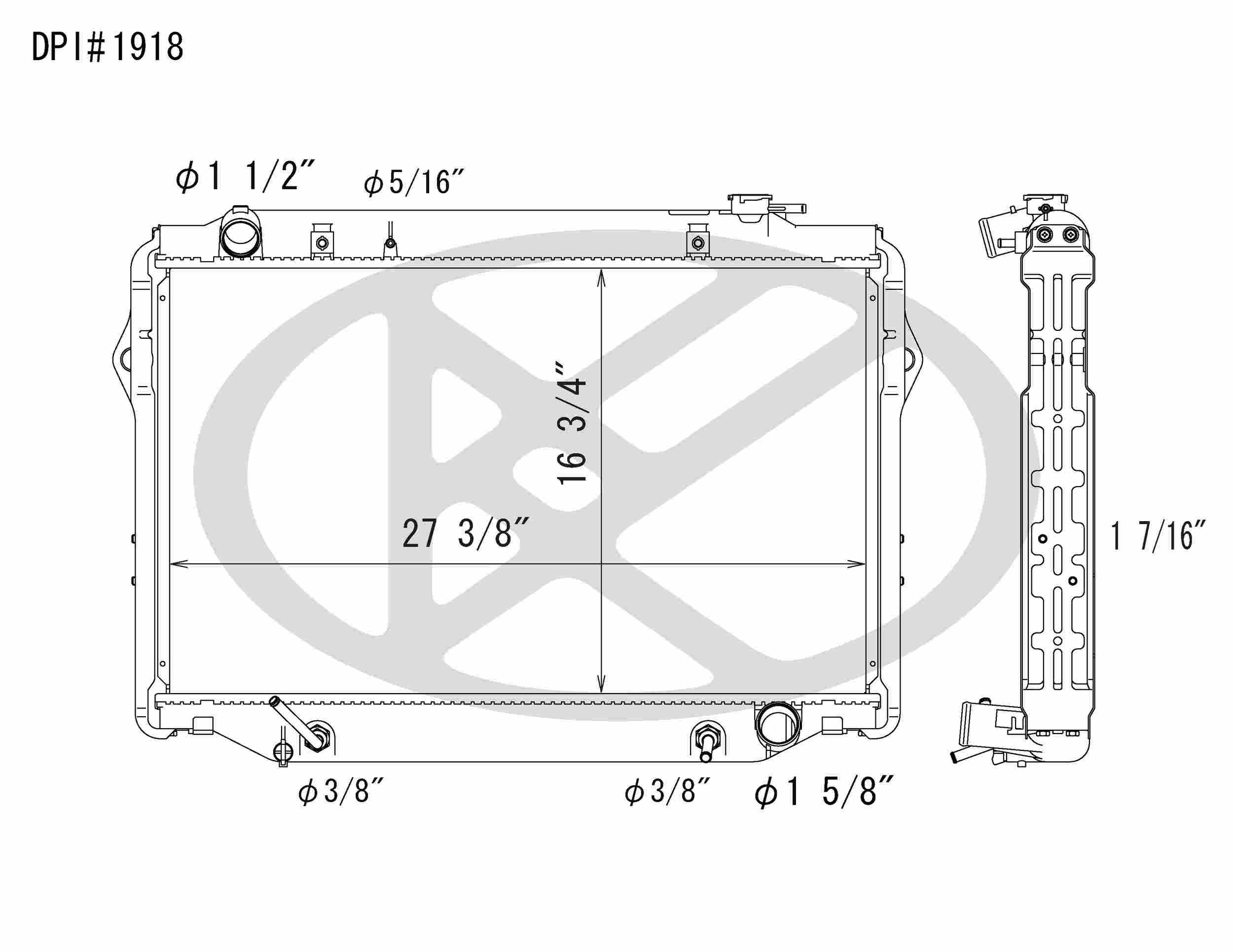 Koyorad OEM Replacement Radiator Lexus LX450 4.5L I6 AT 96-97