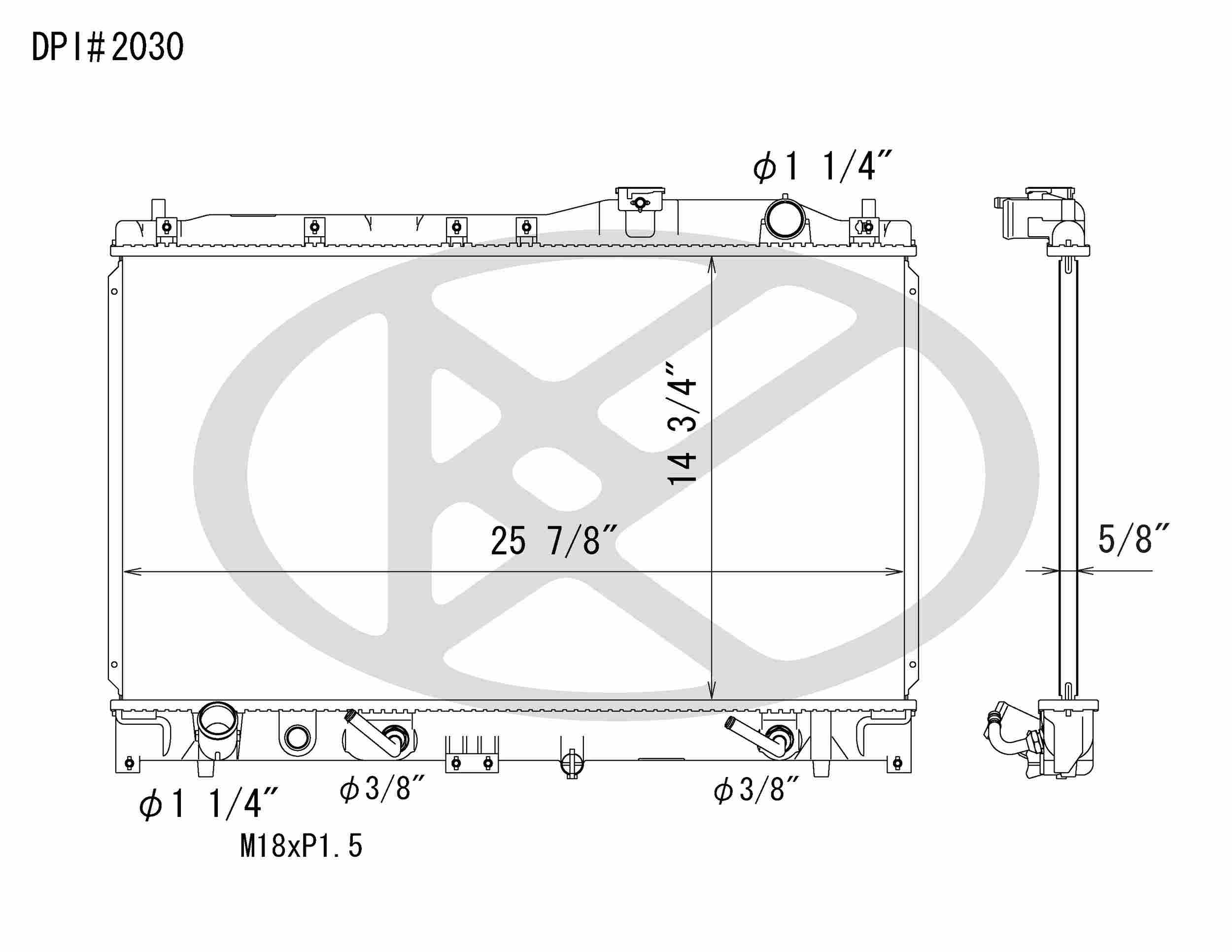 Koyorad OEM Replacement Radiator Acura TL 2.5L I4 AT 95-98
