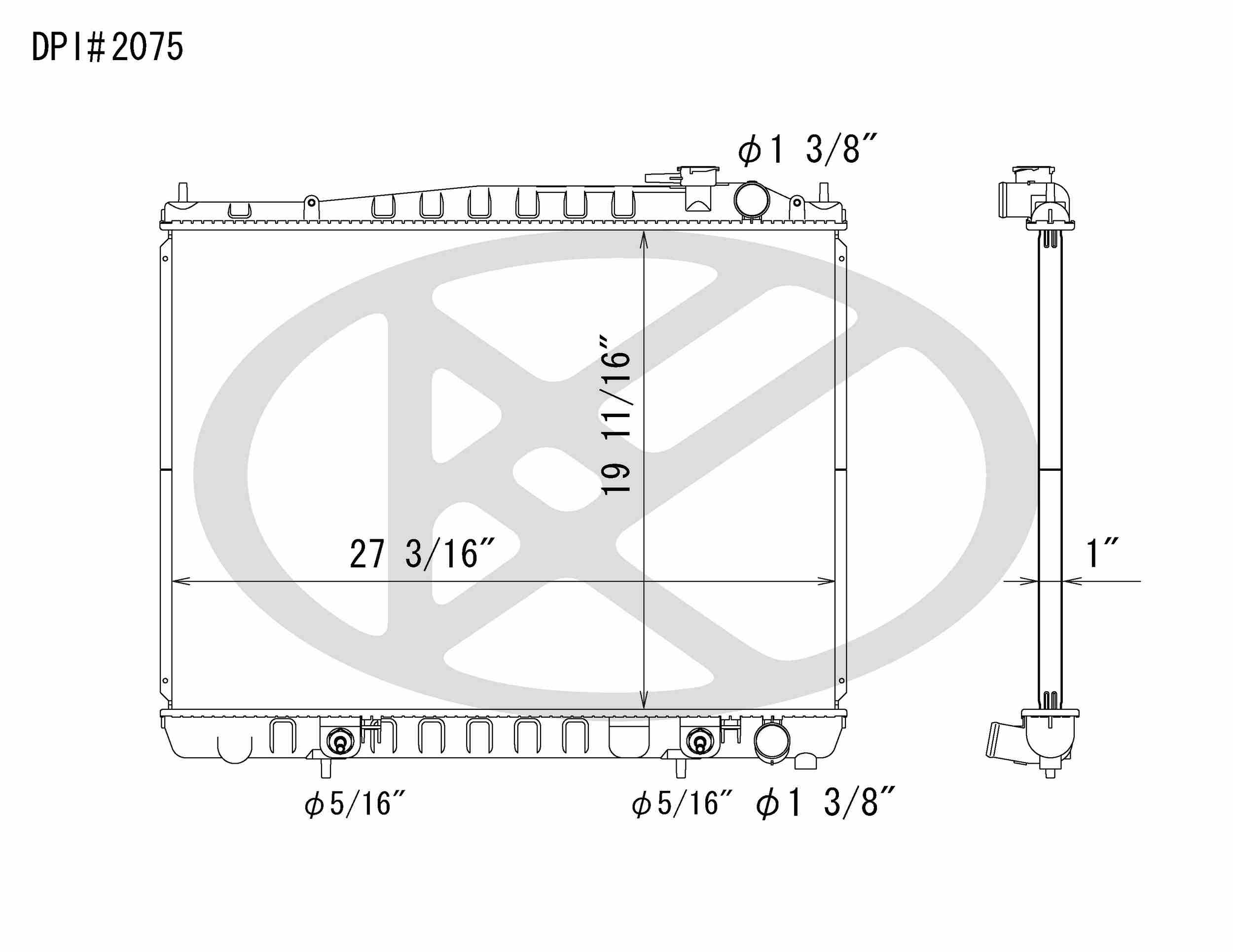 Koyorad OEM Replacement Radiator Infiniti QX4 3.3L V6 AT 97-00