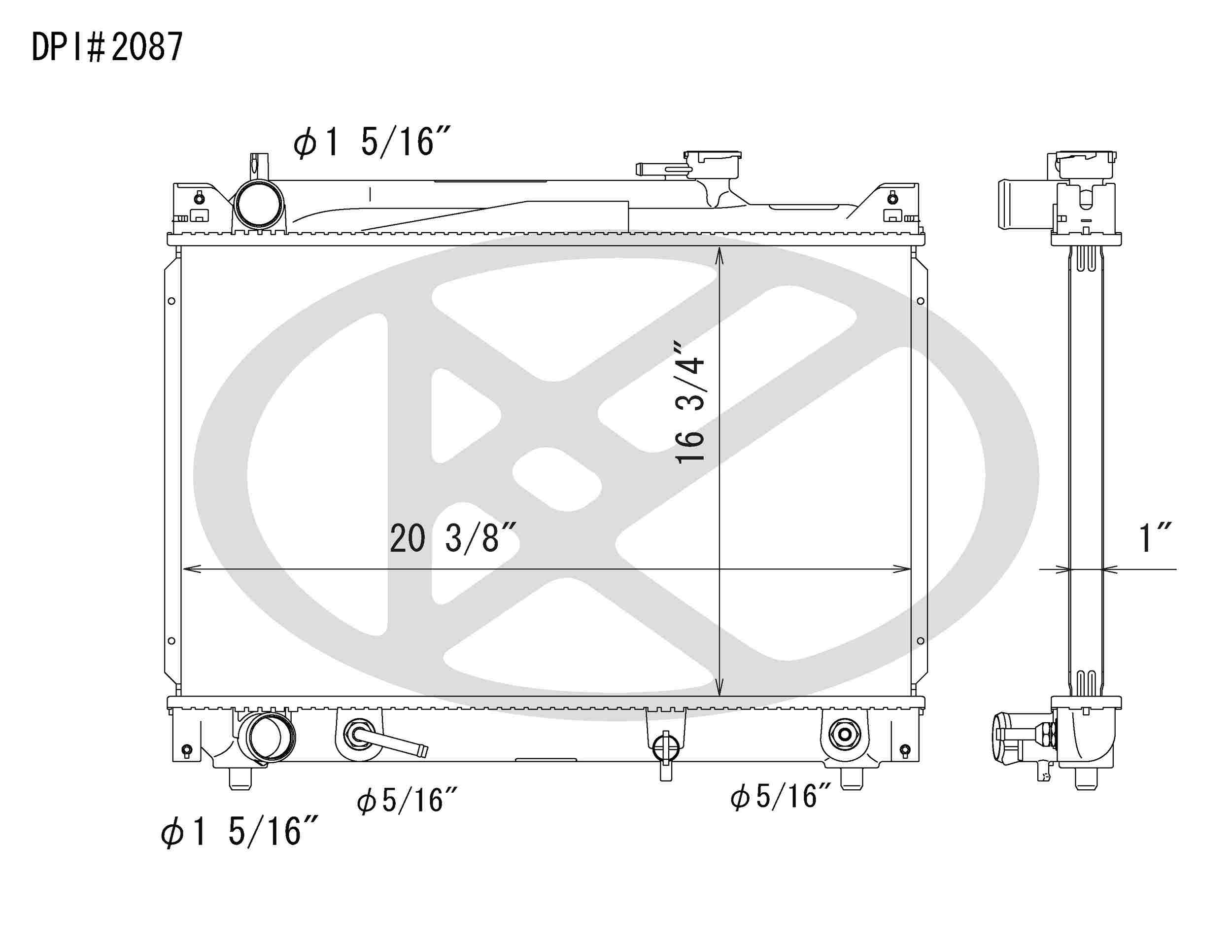 Koyorad OEM Replacement Radiator Geo Tracker 1.6L I4 AT 98-98