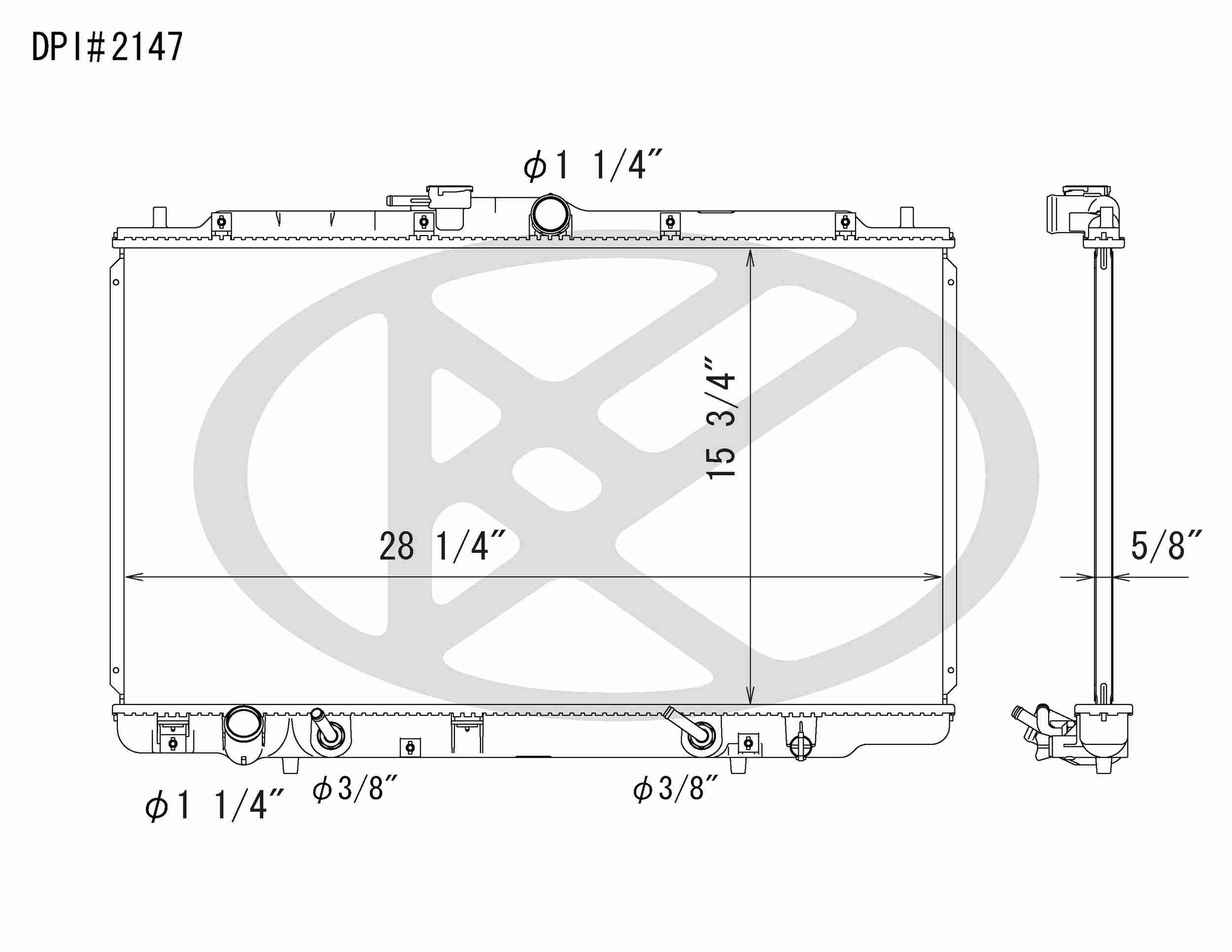 Koyorad OEM Replacement Radiator Acura TL 3.2L V6 AT 99-01