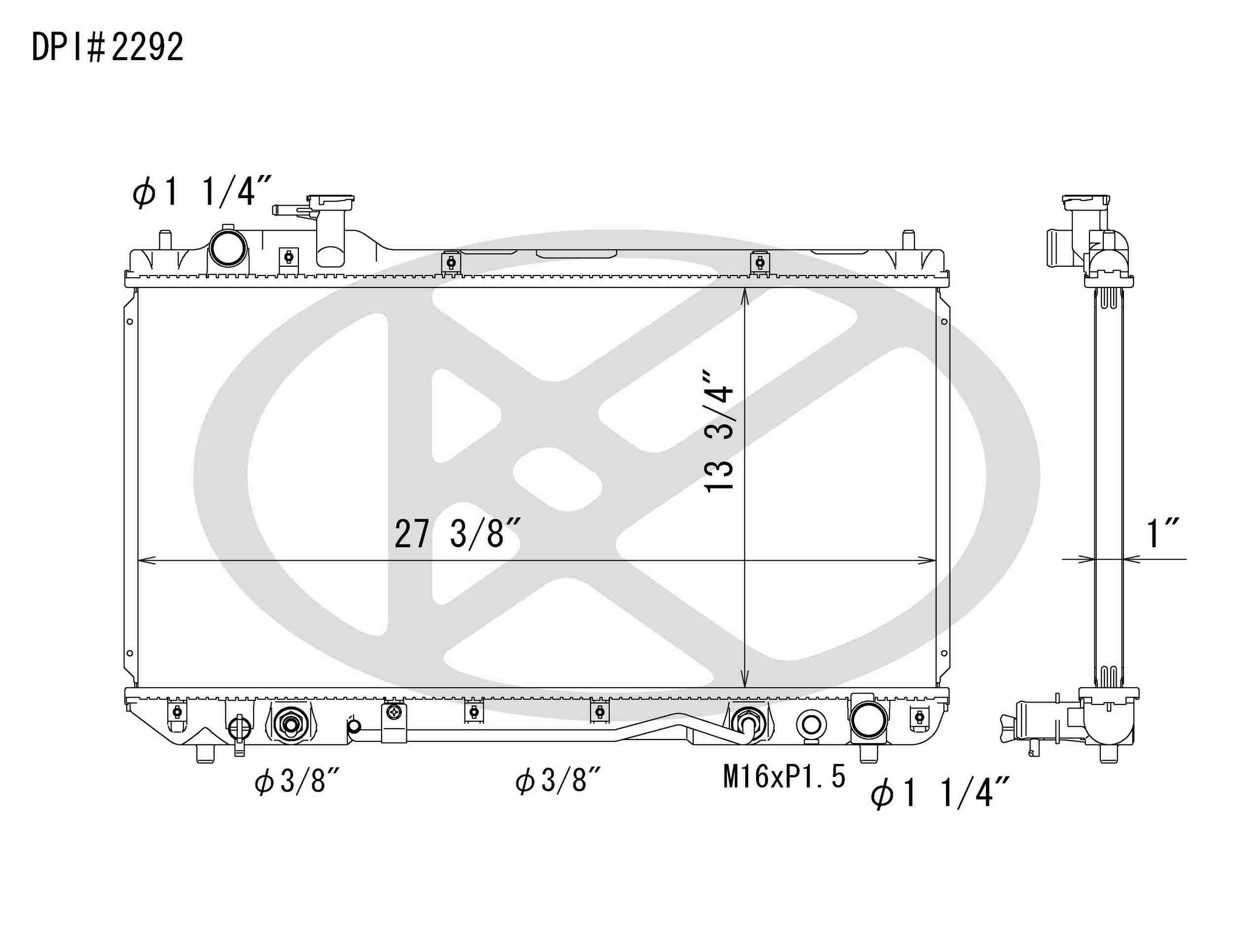 Koyorad OEM Replacement Radiator Toyota RAV4 2.0L I4 AT 98-00