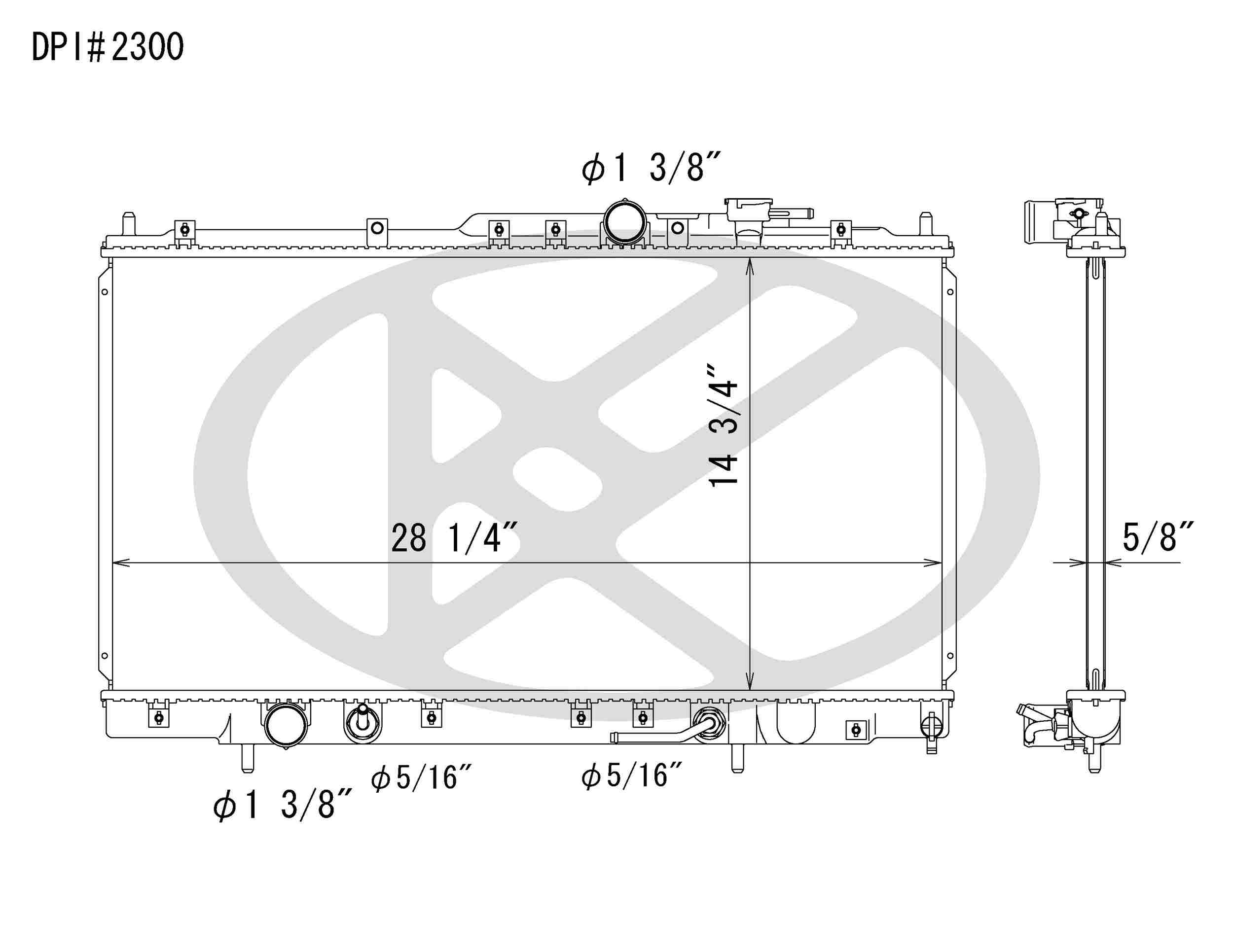Koyorad OEM Replacement Radiator Mitsubishi Galant 2.4L I4 AT 99-02