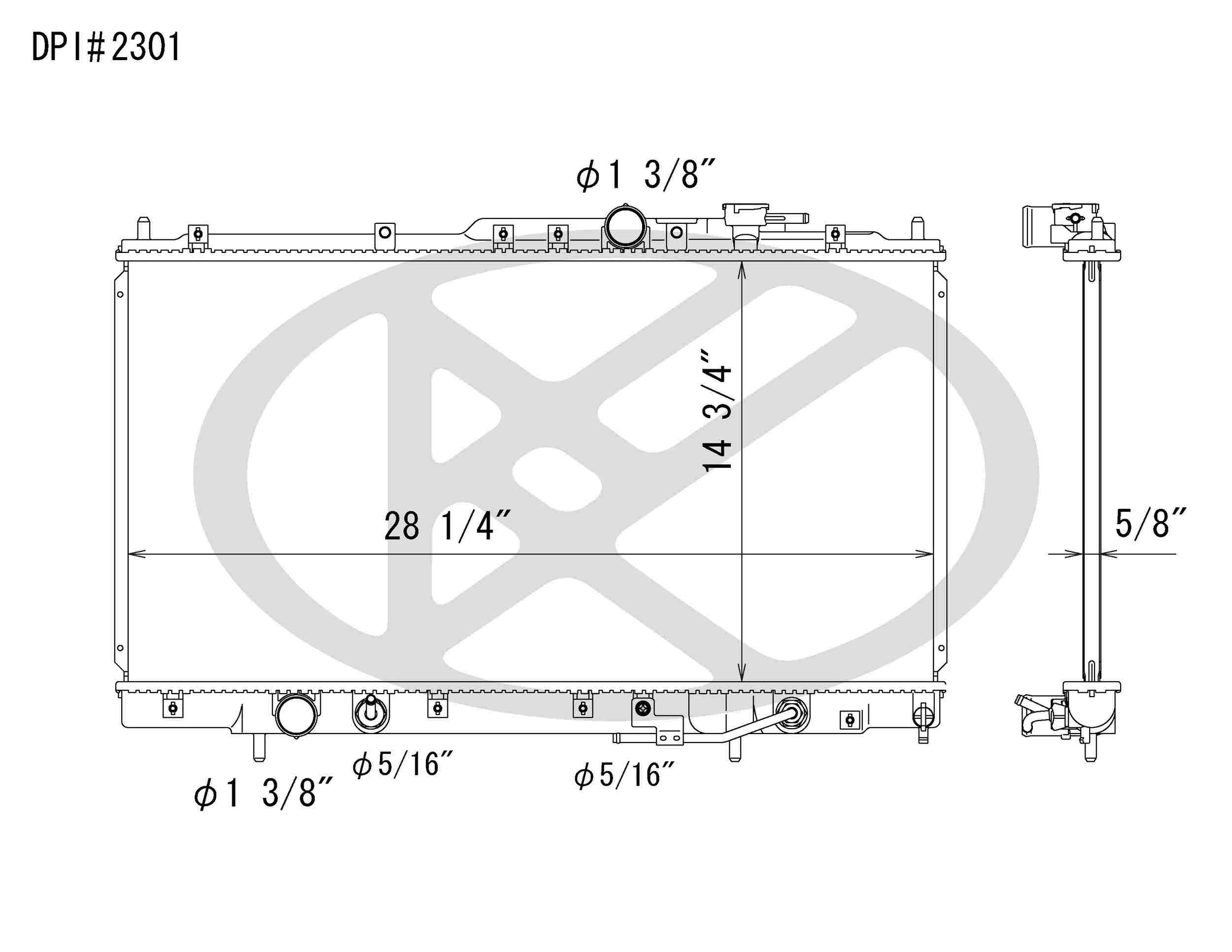 Koyorad OEM Replacement Radiator Mitsubishi Galant 3.0L V6 AT 99-02