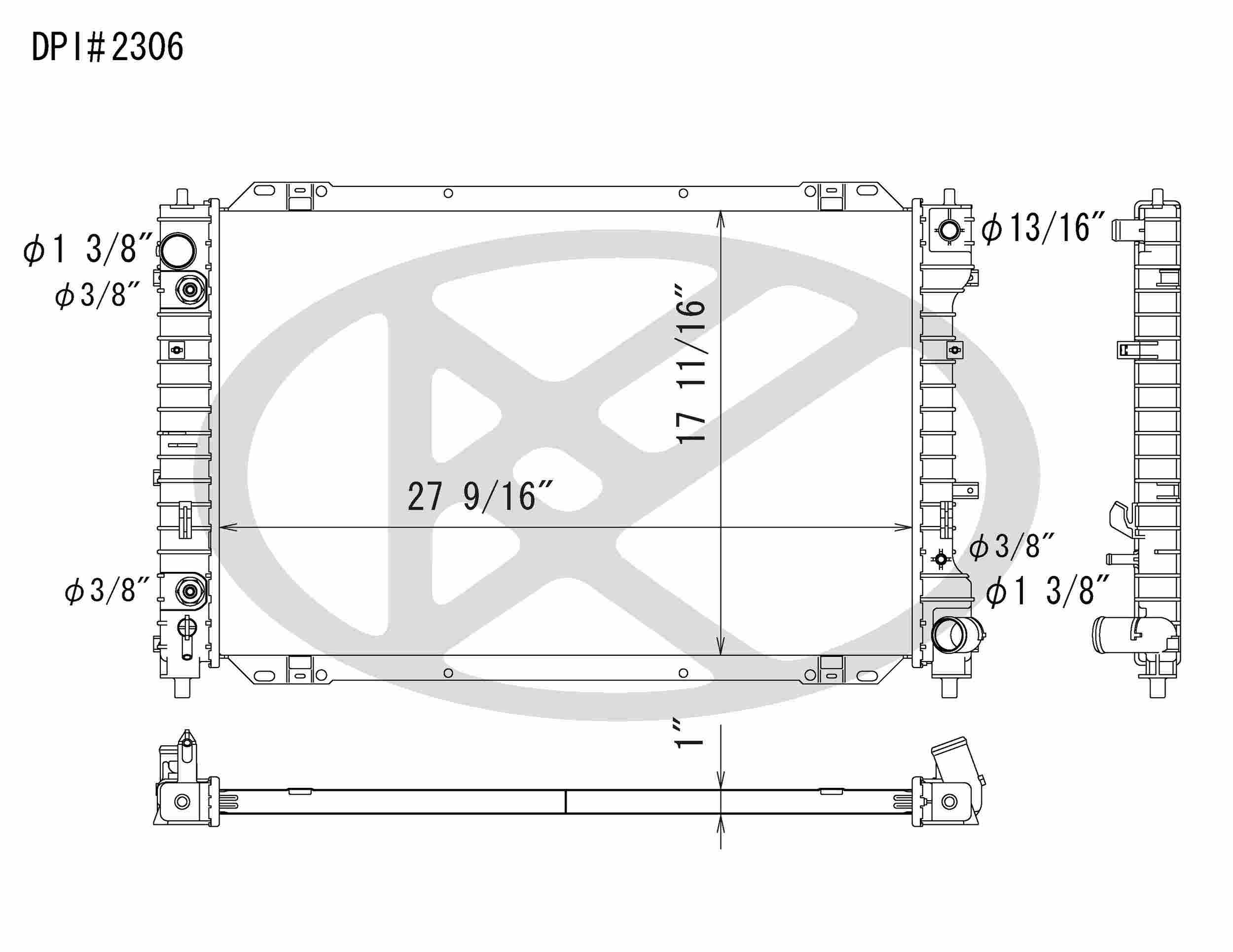 Koyorad OEM Replacement Radiator Ford Escape 2.0L I4 AT 01-04