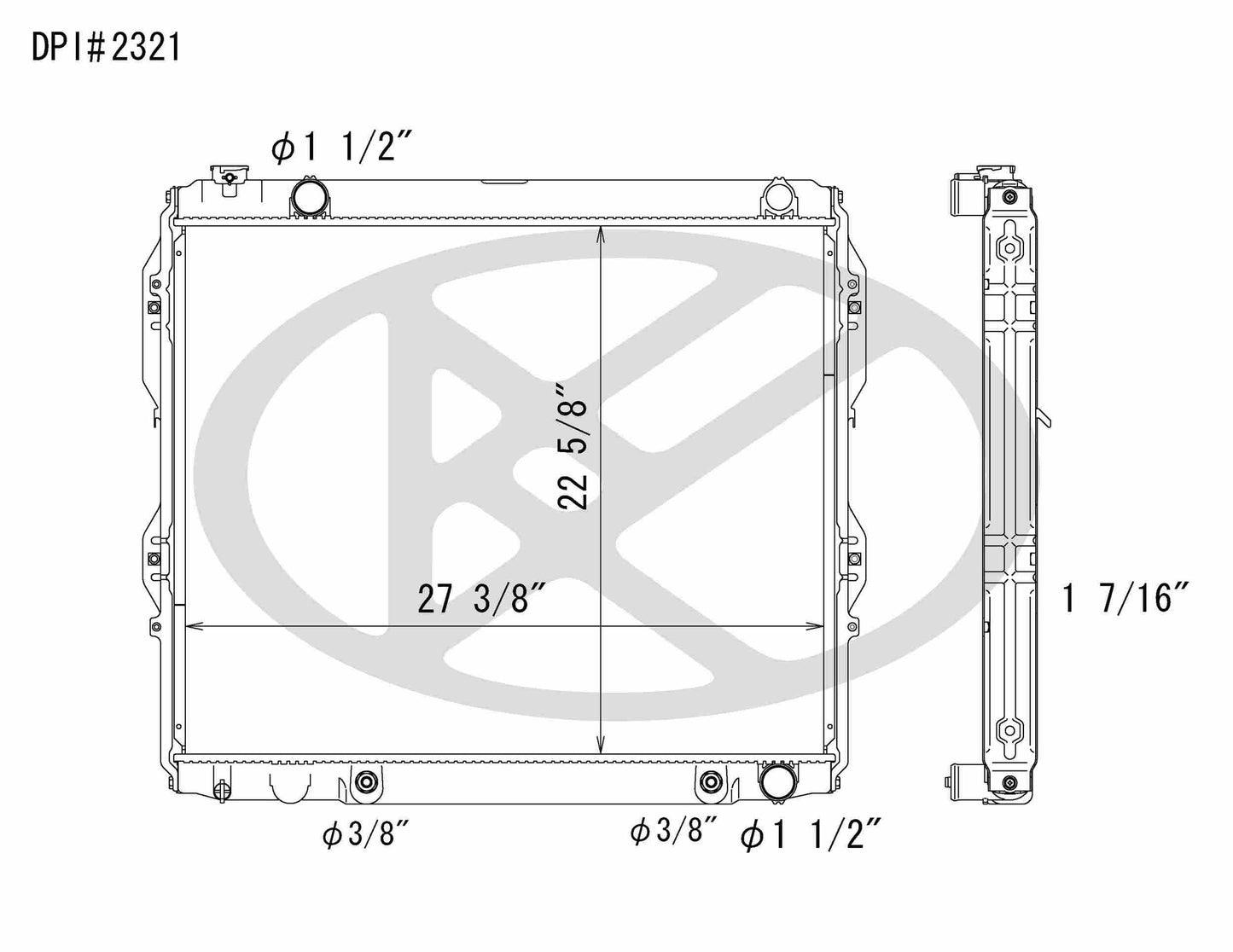 Koyorad OEM Replacement Radiator Toyota Tundra 4.7L V8 AT 00-06