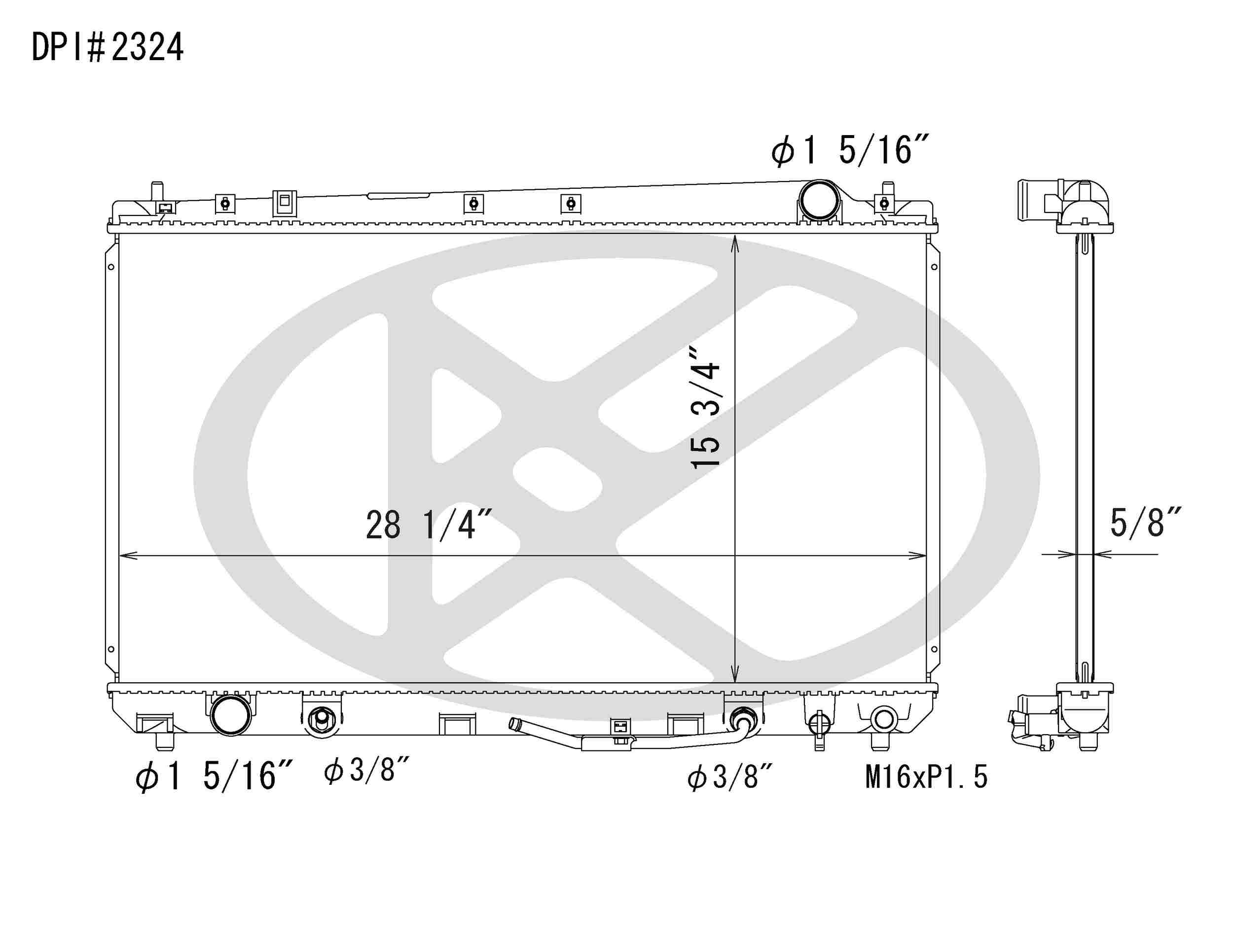 Koyorad OEM Replacement Radiator Toyota Avalon 3.0L V6 AT 00-04