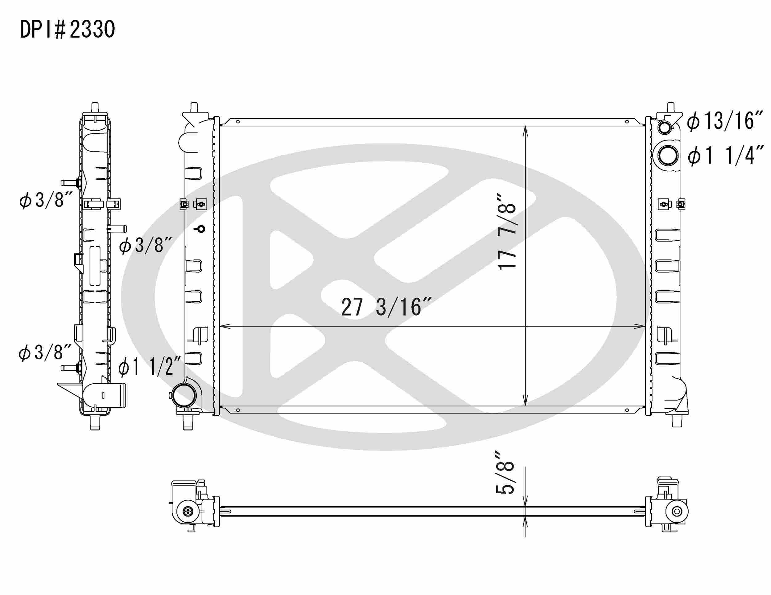 Koyorad OEM Replacement Radiator Mazda MPV 3.0L V6 AT 00-01