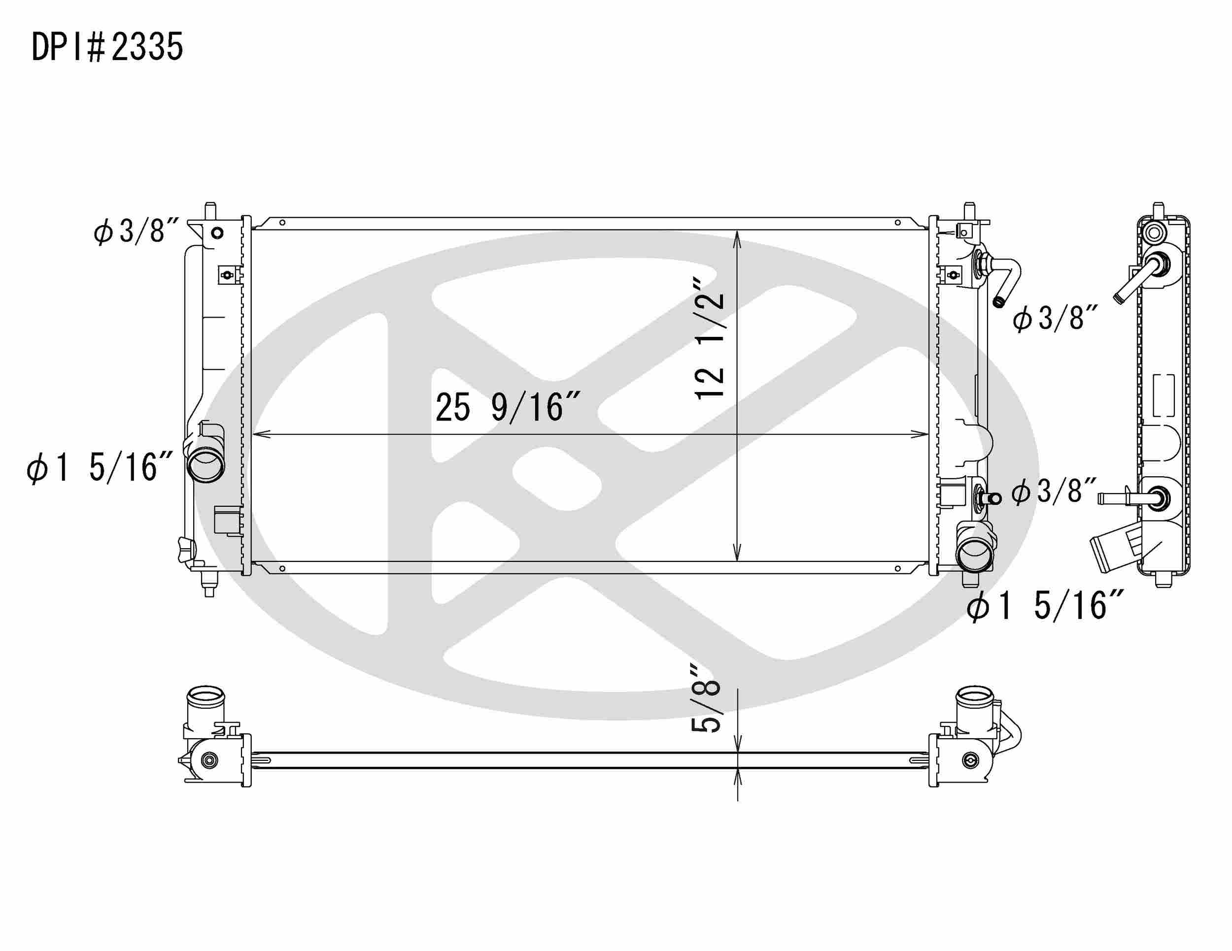Koyorad OEM Replacement Radiator Toyota Celica 1.8L I4 AT 00-05