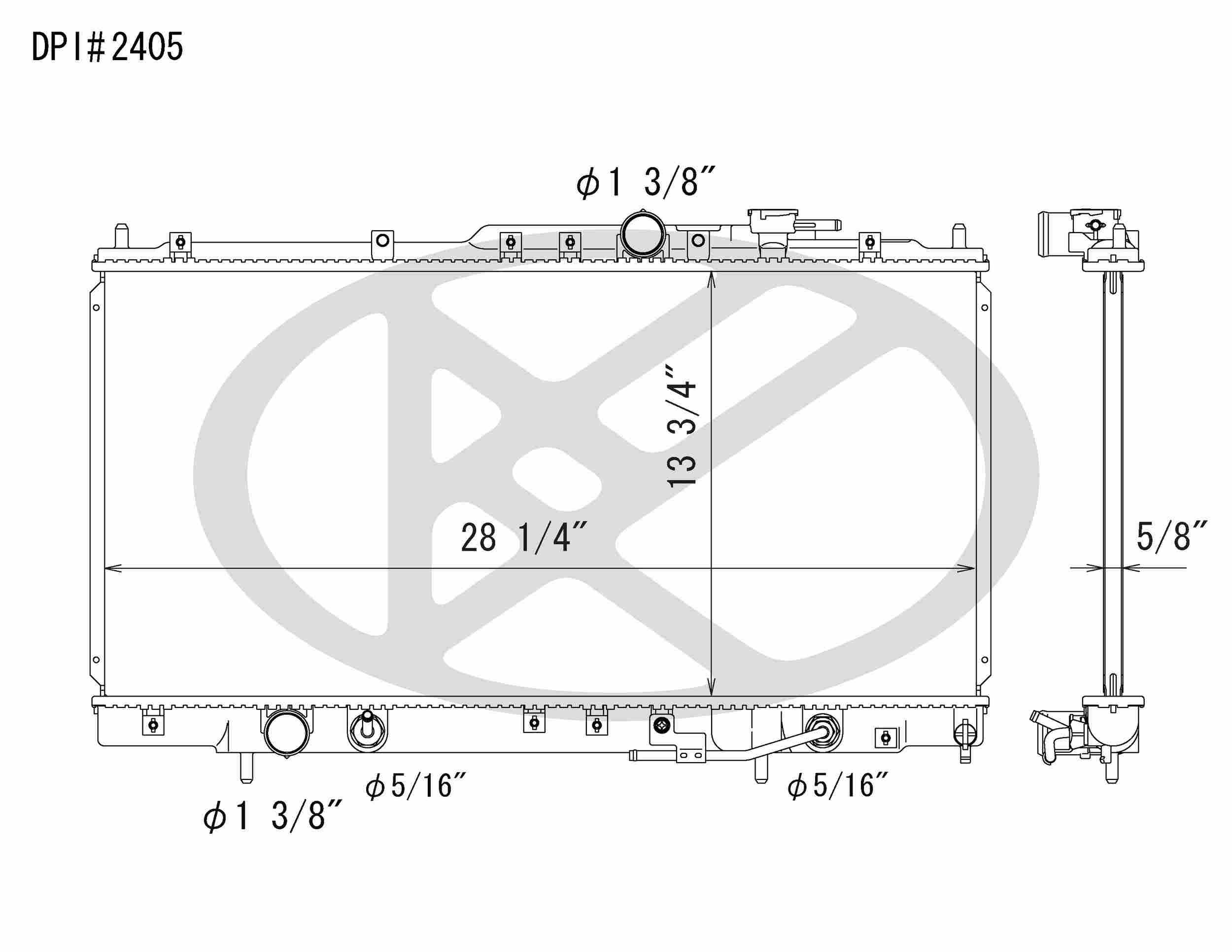 Koyorad OEM Replacement Radiator Mitsubishi Eclipse 3.0L V6 AT 00+