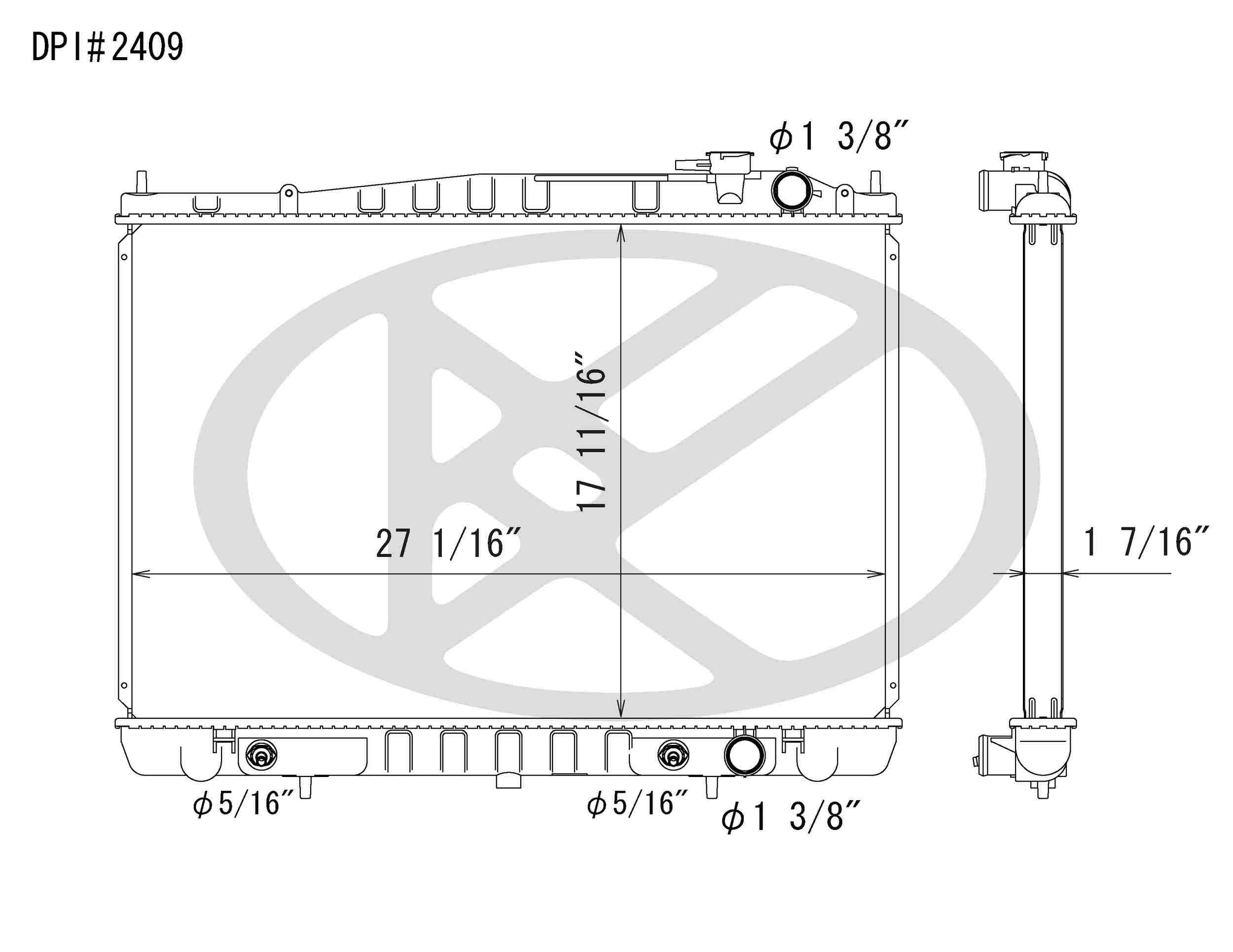 Koyorad OEM Replacement Radiator Nissan Frontier 3.3L V6 SC AT 01-04