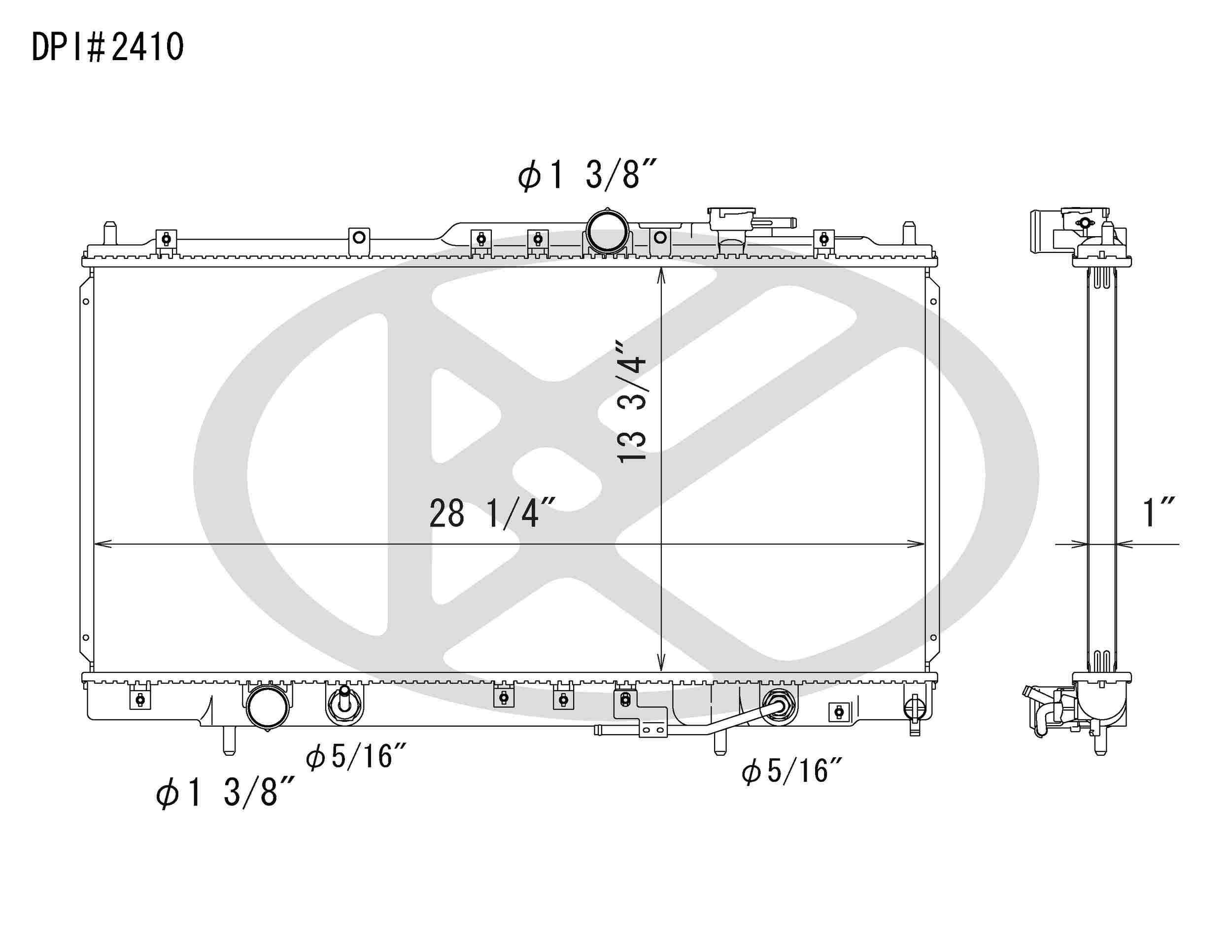 Koyorad OEM Replacement Radiator Chrysler Sebring 2.7L V6 AT 01-06
