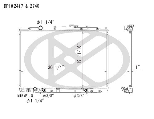 Koyorad OEM Replacement Radiator Acura MDX 3.5L V6 AT 01-06