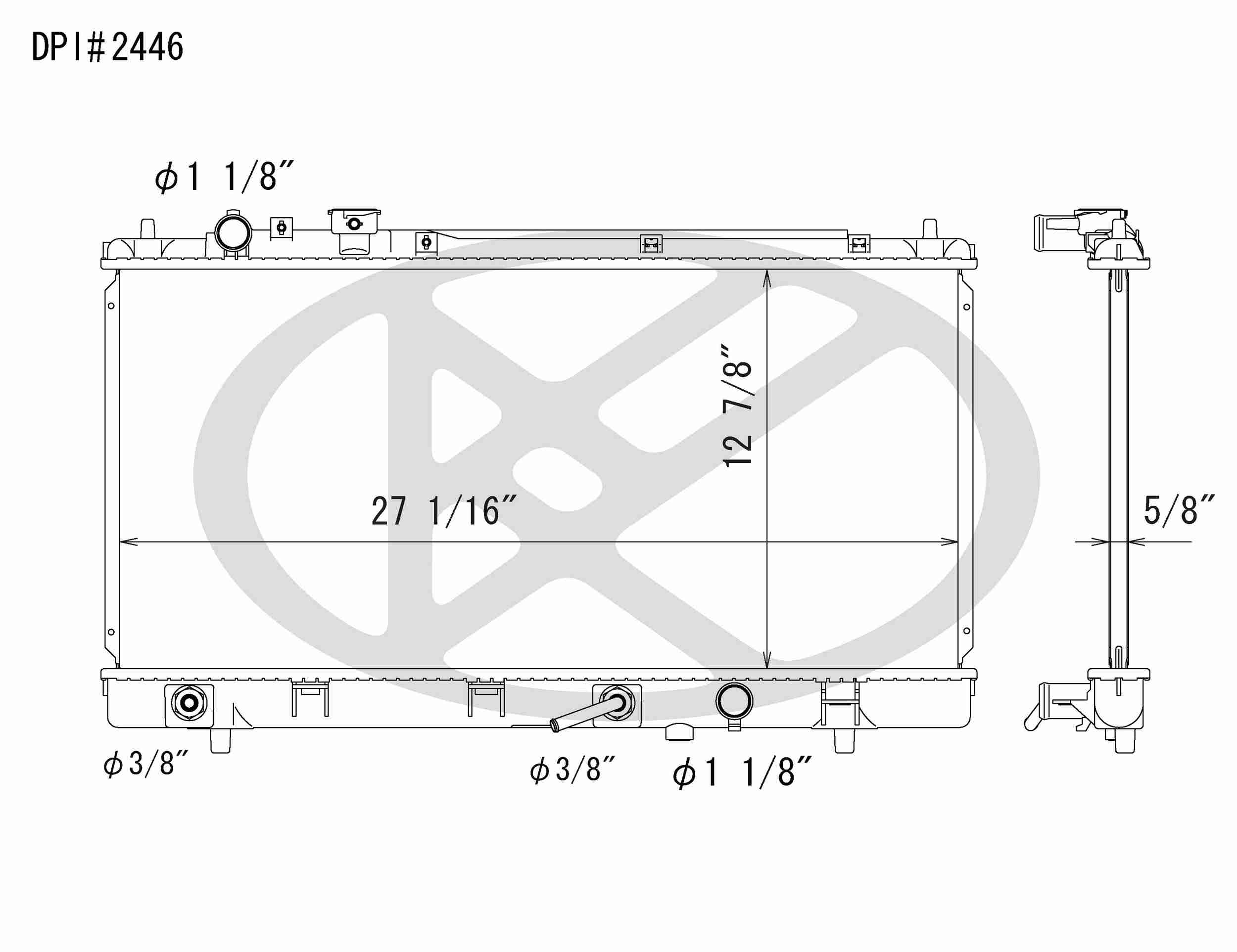 Koyorad OEM Replacement Radiator Mazda Protege 2.0L I4 AT 01-03